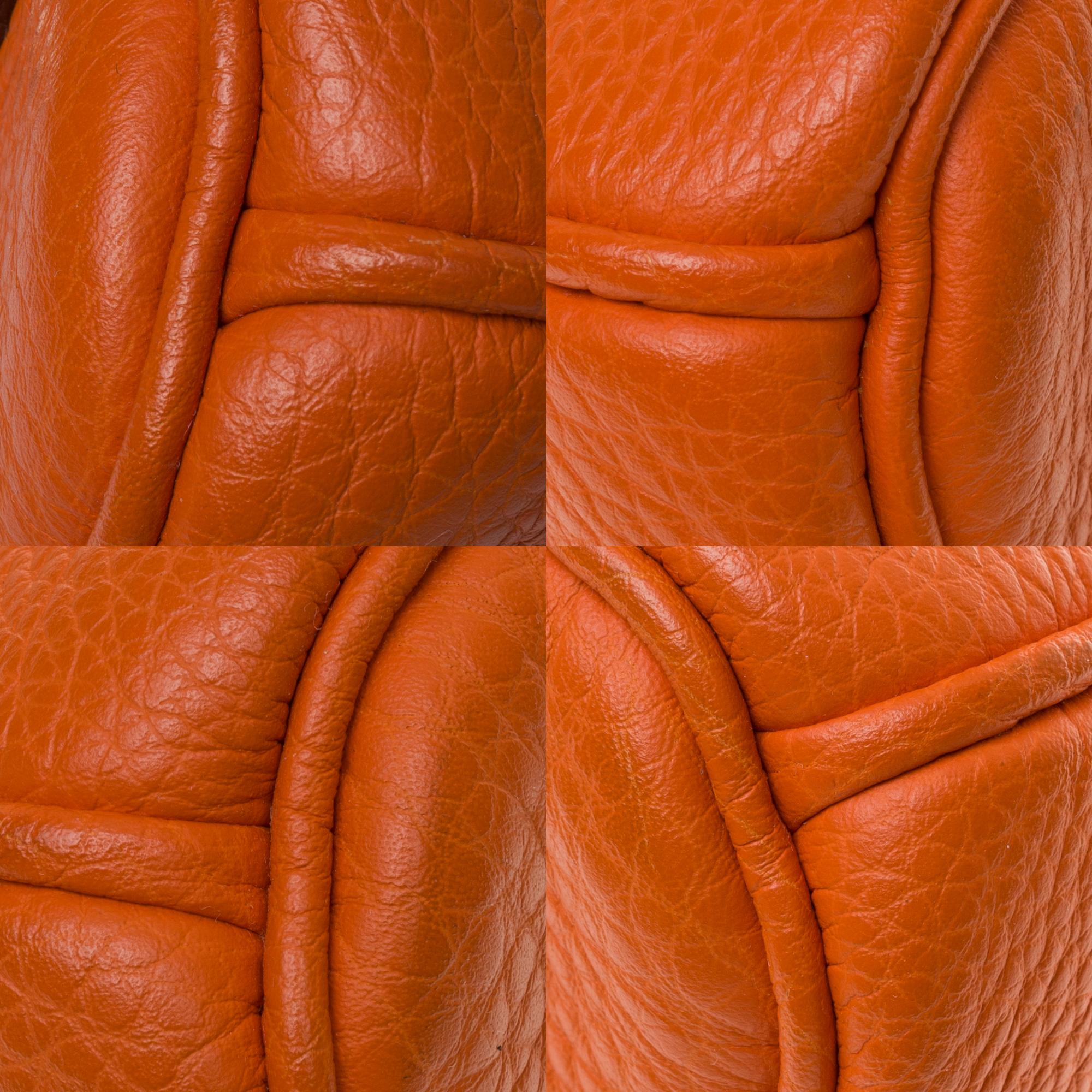 Hermès Birkin 30 handbag in Togo orange leather, PHW, new condition  5