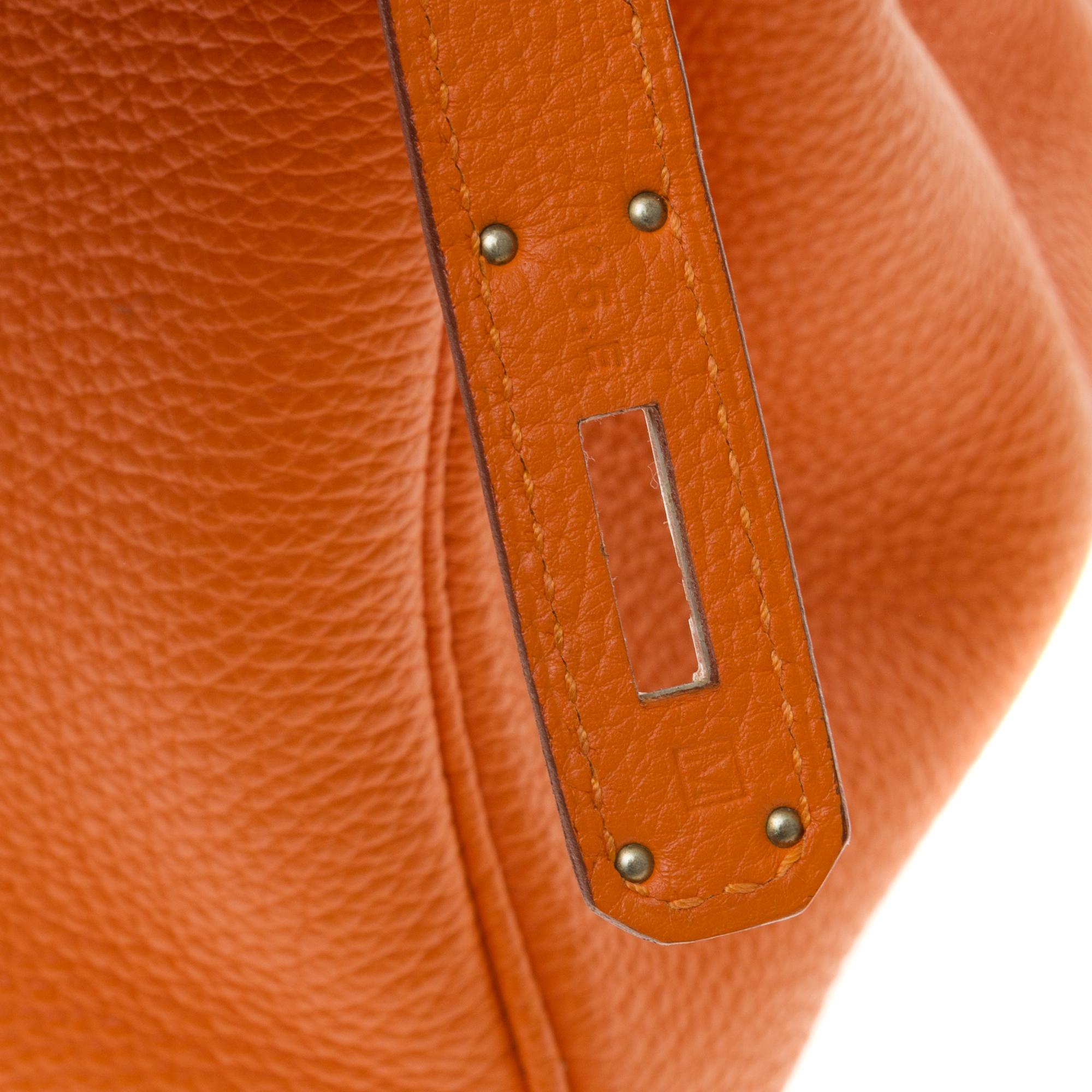 Hermès Birkin 30 handbag in Togo orange leather, PHW, new condition  1