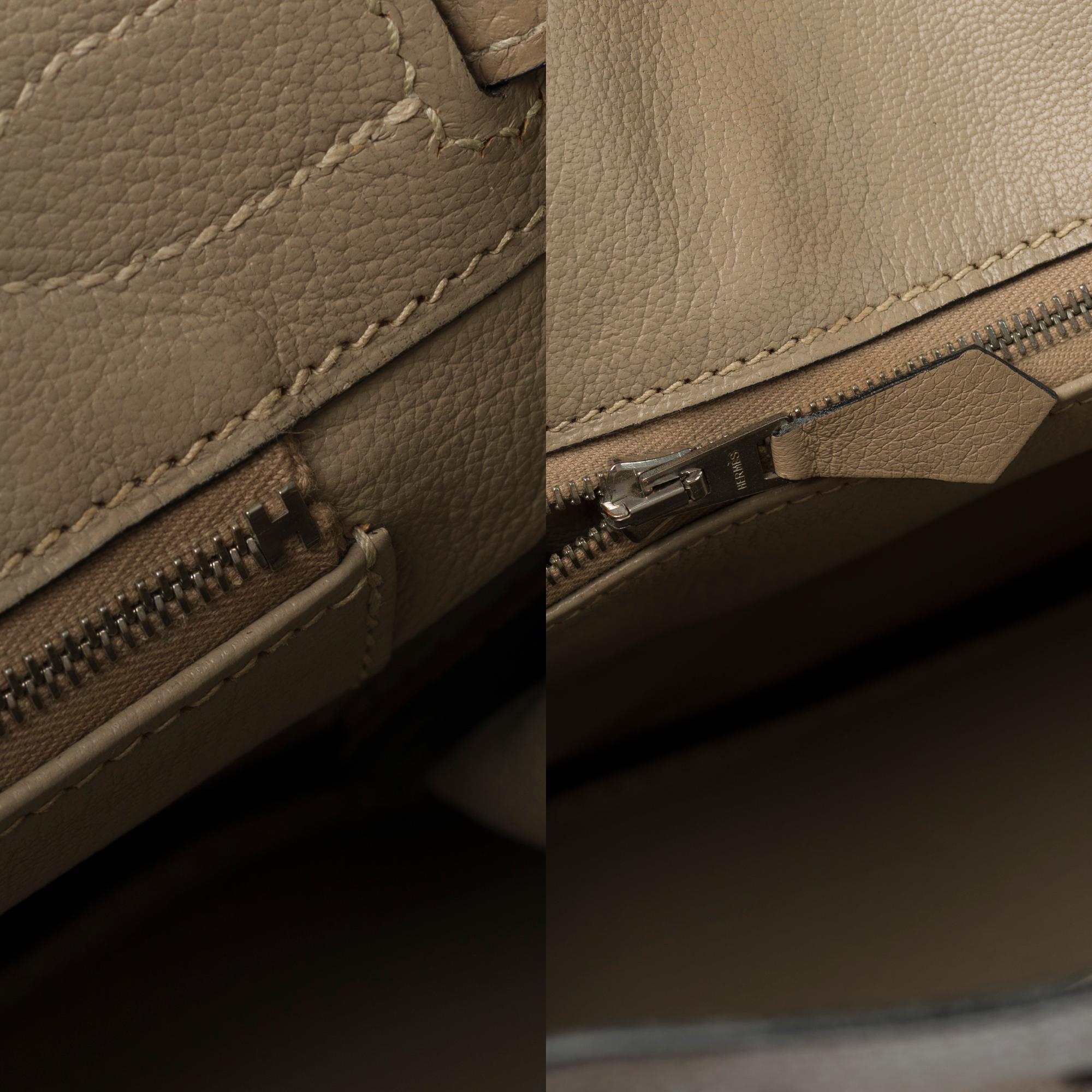 Hermès Birkin 30 handbag in Trench Togo leather, silver Palladium hardware 1