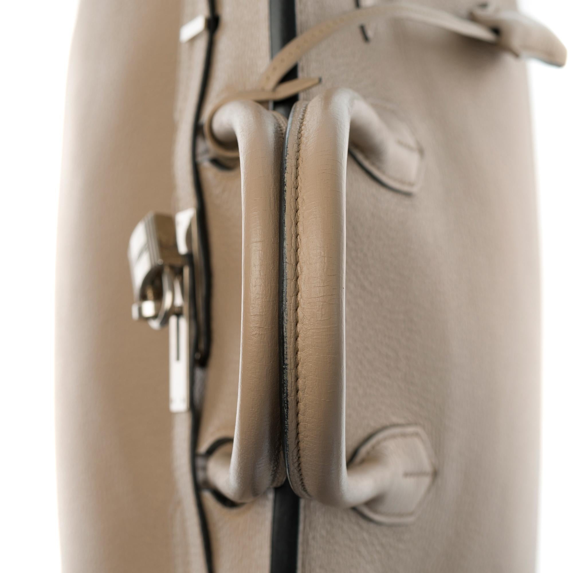Hermès Birkin 30 handbag in Trench Togo leather, silver Palladium hardware 3