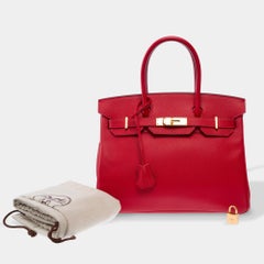 Hermès Birkin 30 Handbag Red