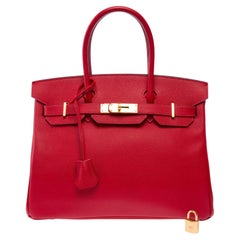 Hermès Birkin 30 Handbag Red