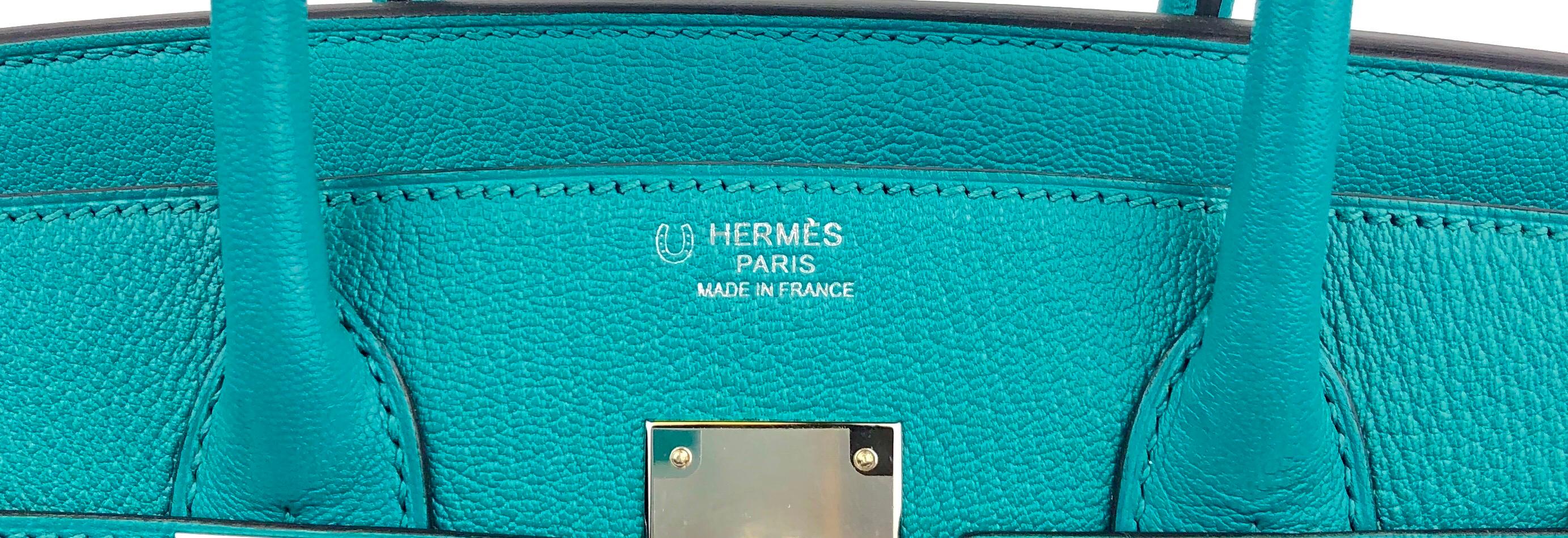 Hermes Birkin 30 HSS Special Order Blue Paon Chèvre Mysore Palladium Hwr 2018 1