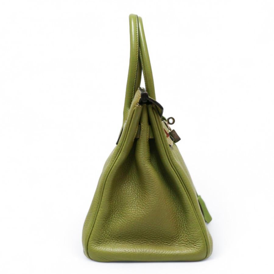 Hermès Birkin 30 in fennel green from 2009 In Excellent Condition For Sale In Paris, FR