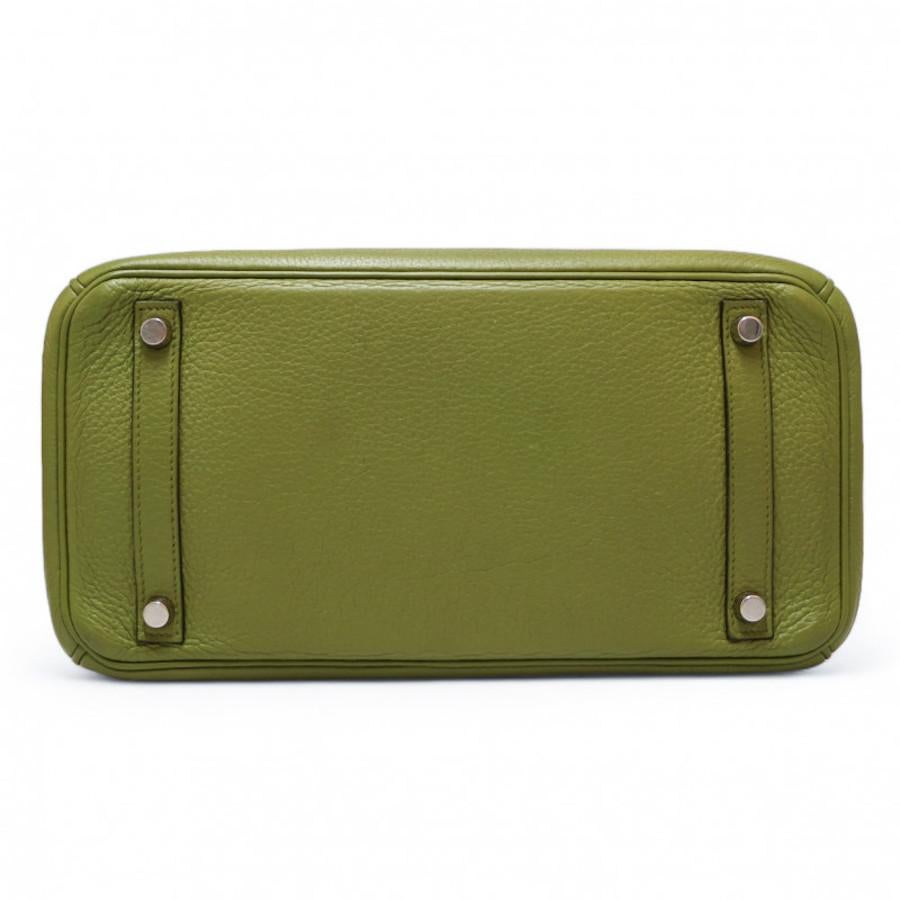 Hermès Birkin 30 in fennel green from 2009 For Sale 1