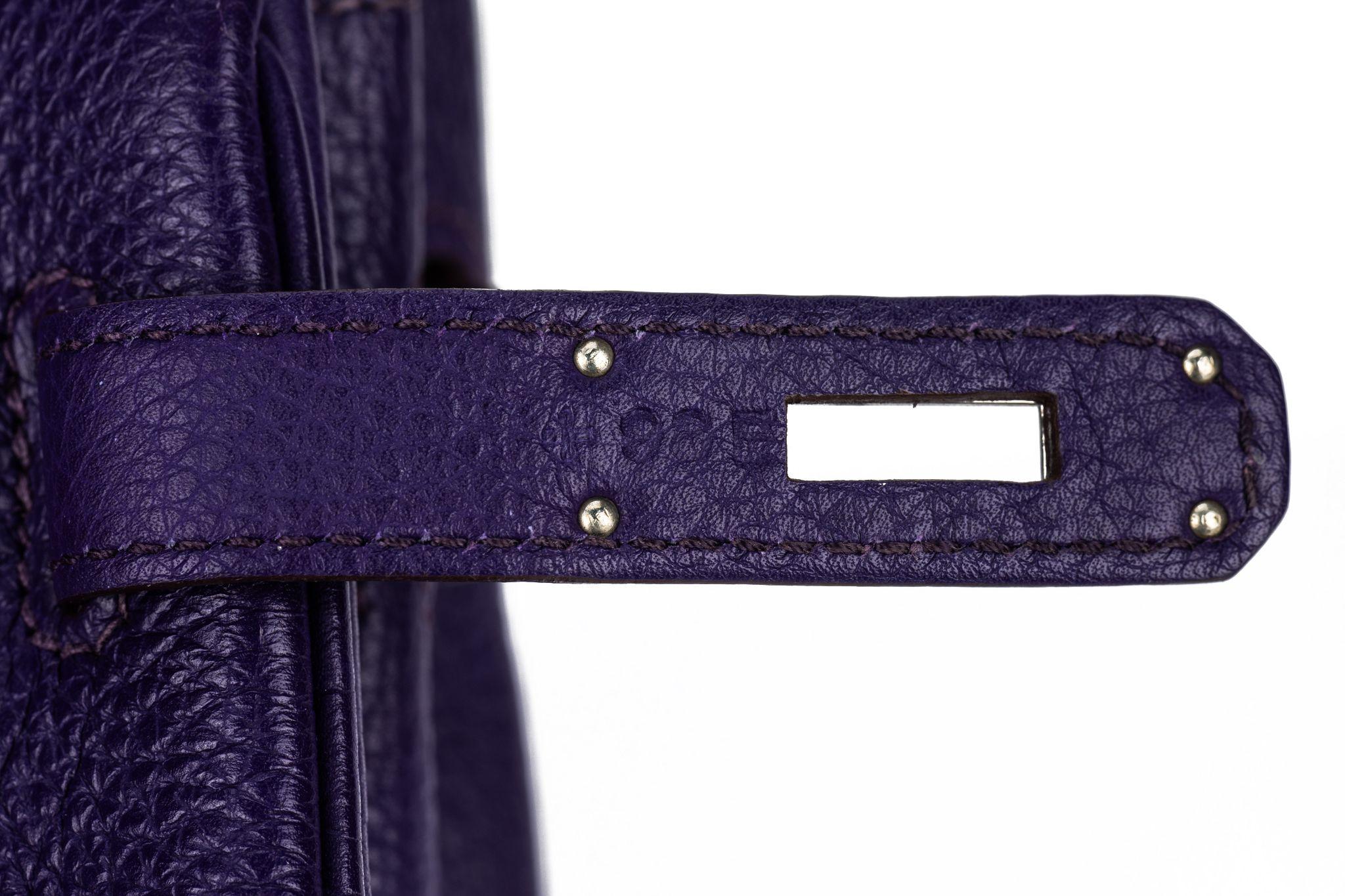 Hermès Birkin 30 Iris Clemence Palladio im Angebot 9