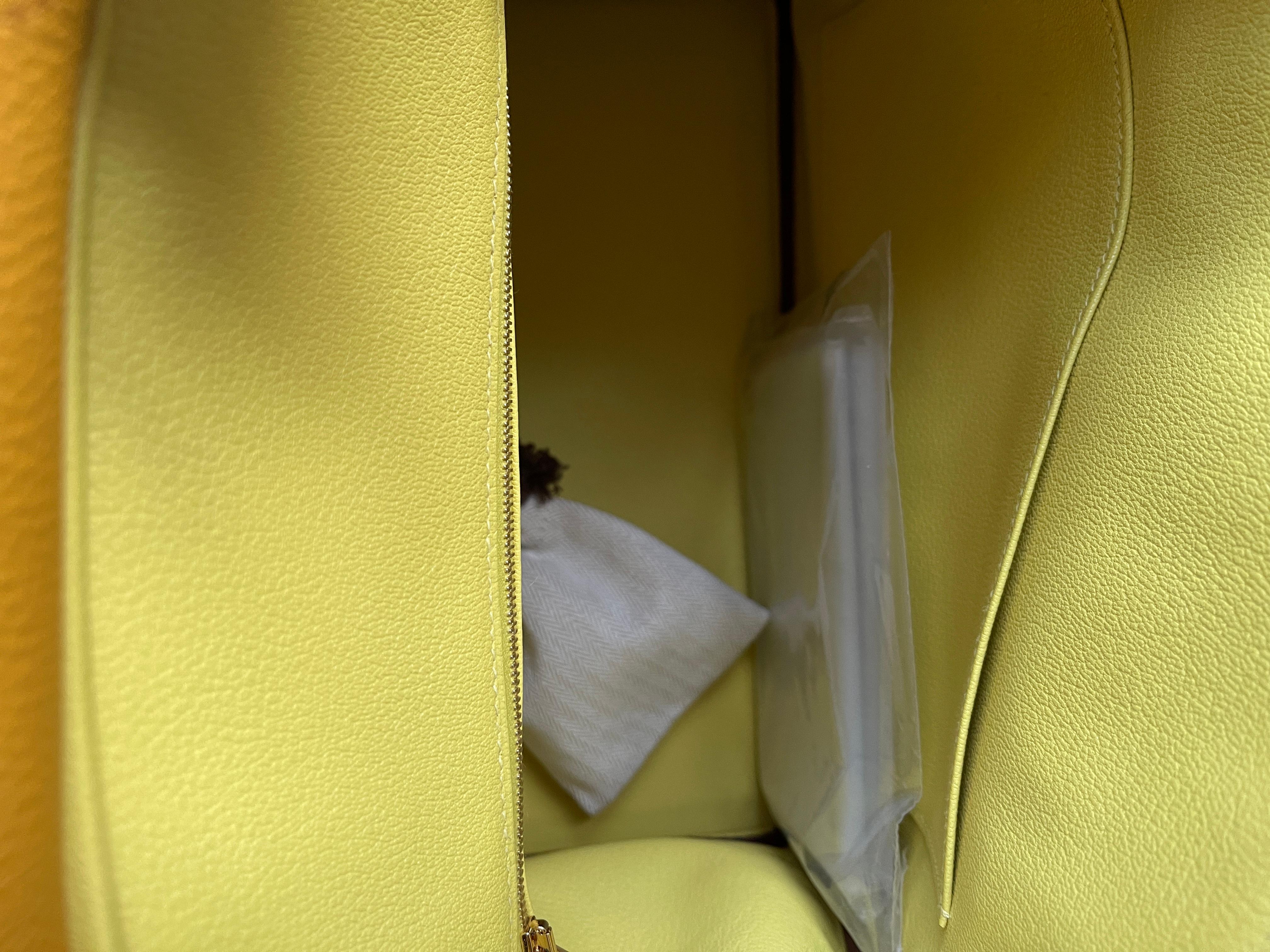 Hermès Birkin 30 Jaune Ambre Togo Brushed Gold Horseshoe VIP ORDER 4