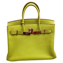 Hermes Birkin 30 Kiwi Flechte Candy Bag