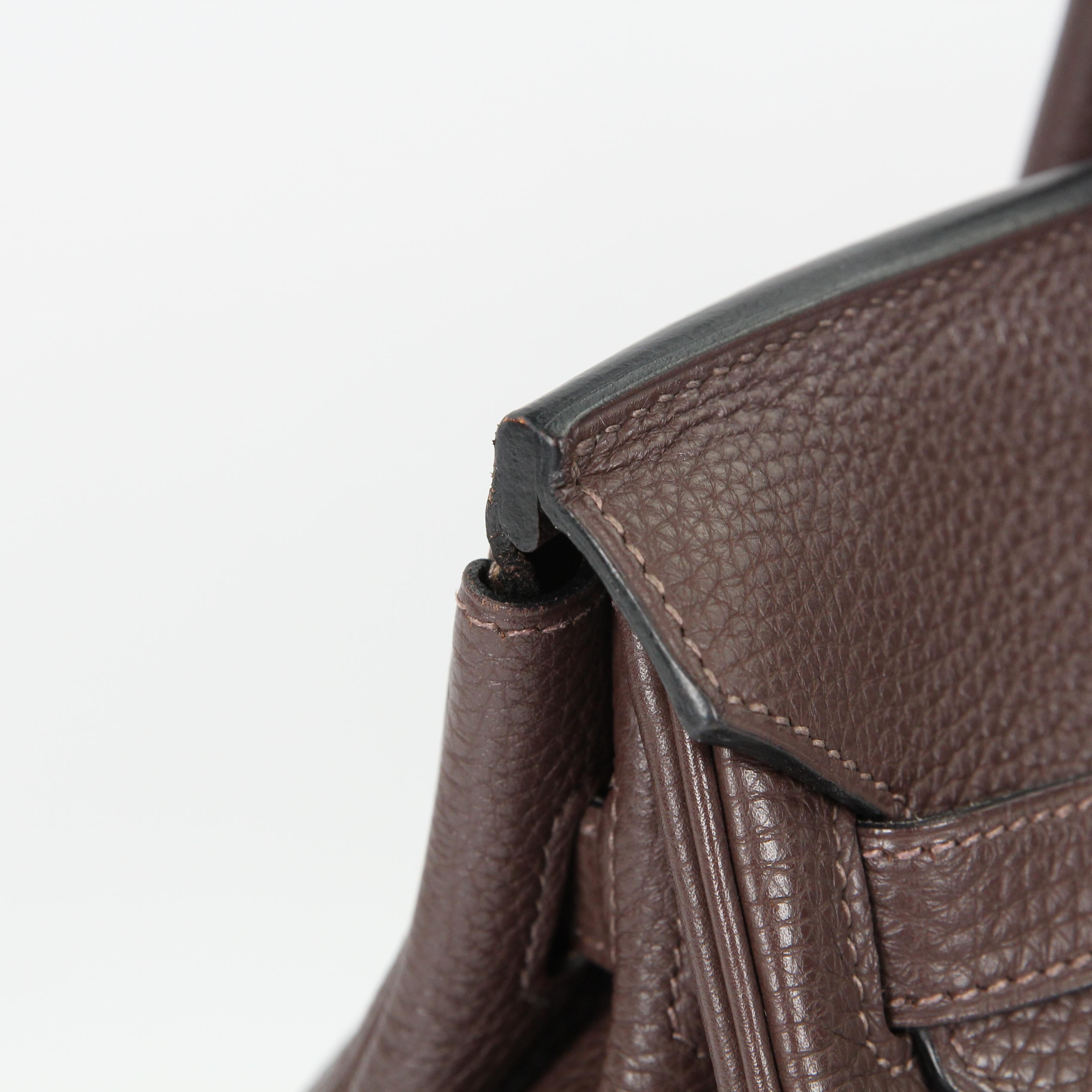 Hermès Birkin 30 leather handbag For Sale 9