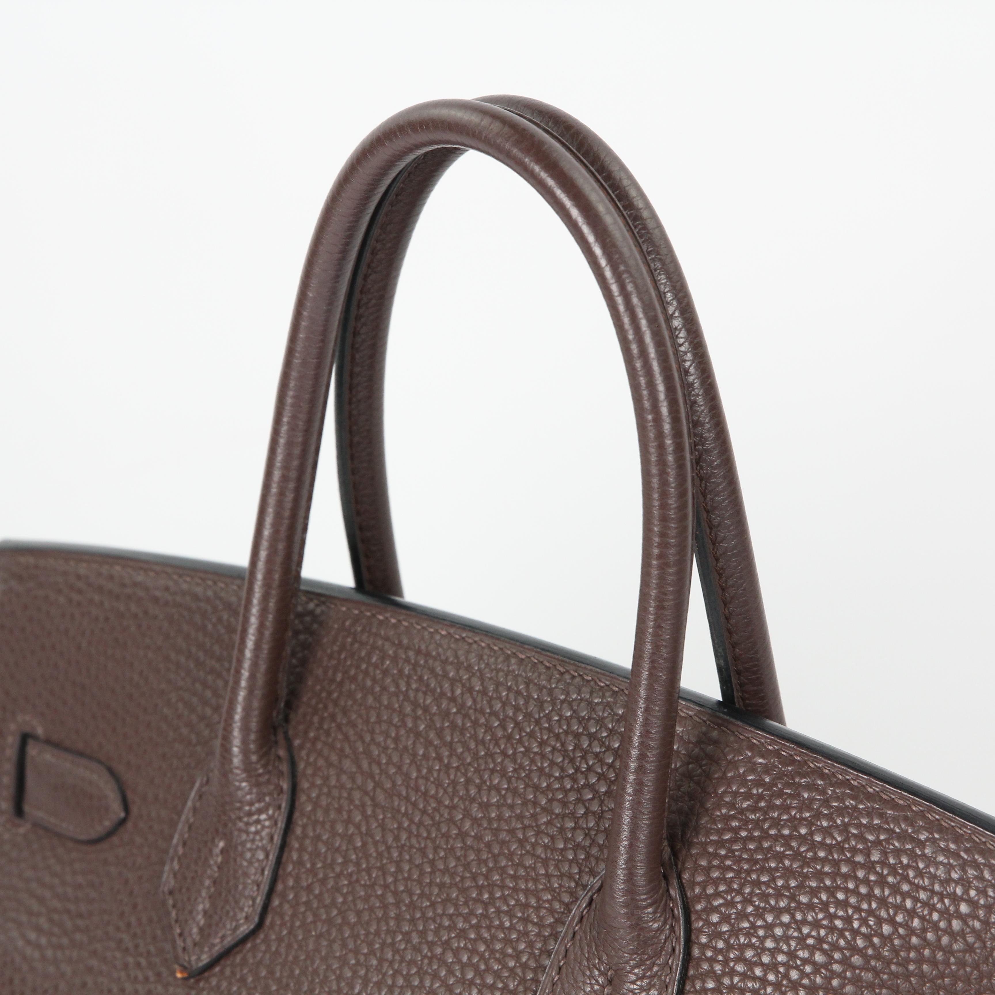 Hermès Birkin 30 leather handbag For Sale 11