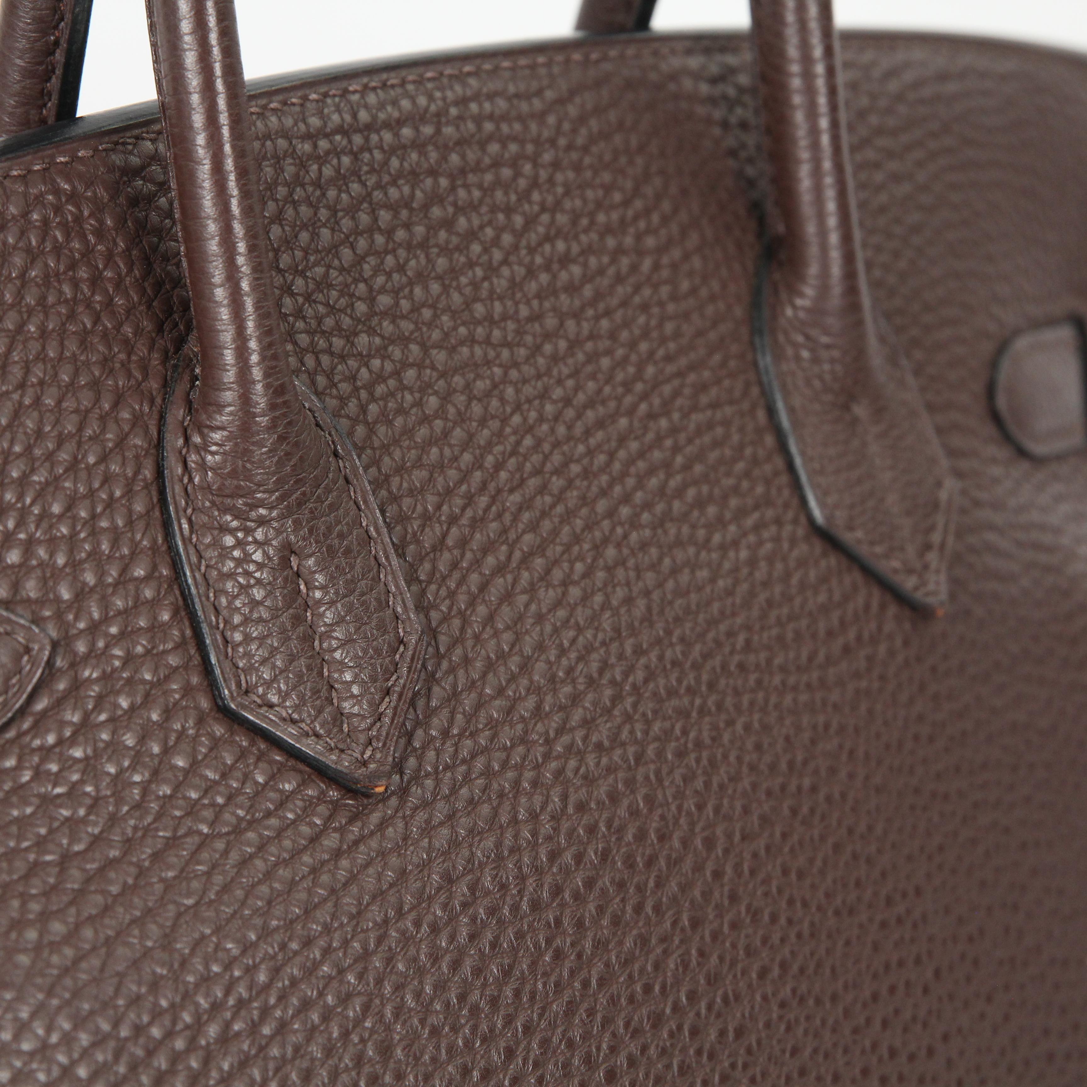Hermès Birkin 30 leather handbag For Sale 12