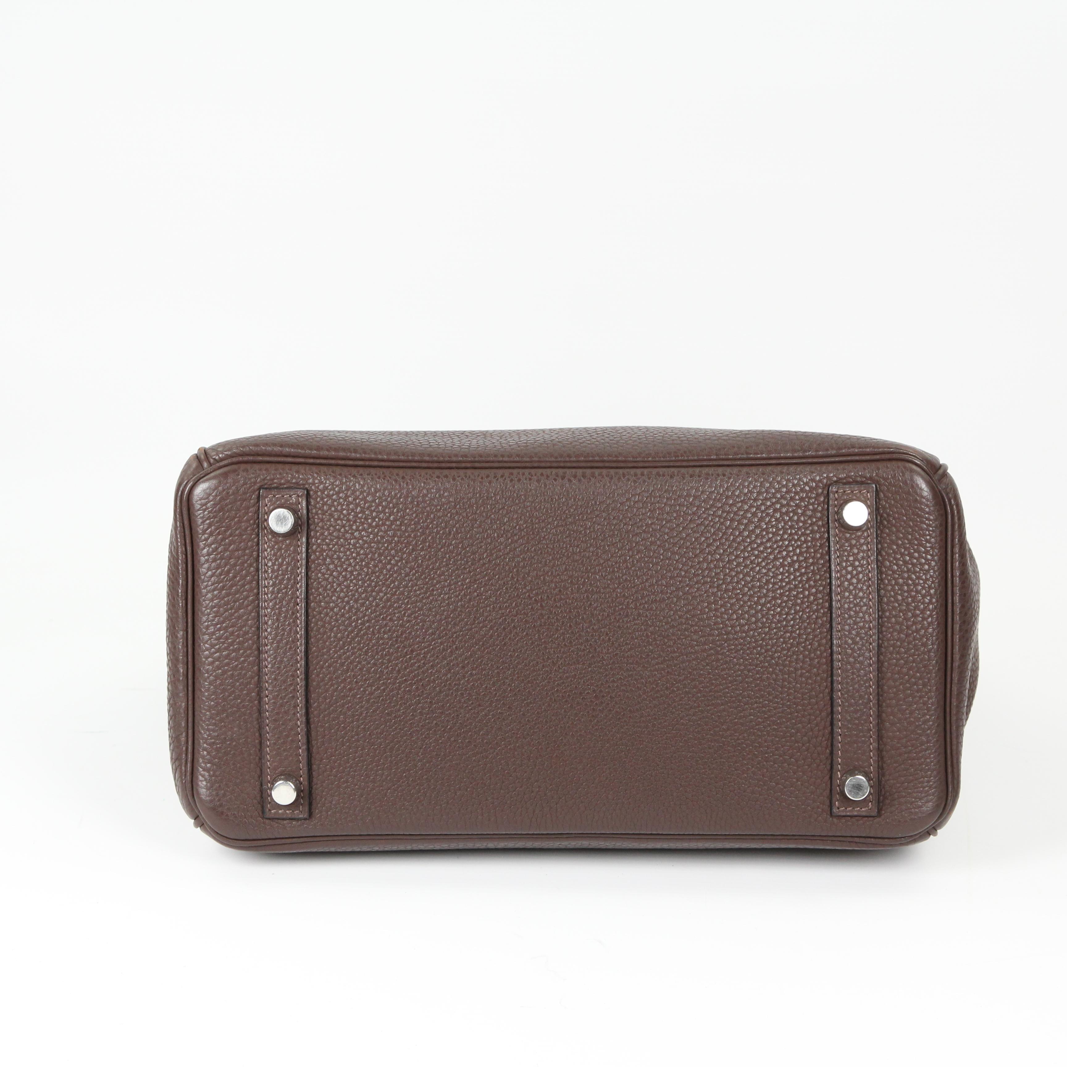Hermès Birkin 30 leather handbag For Sale 13