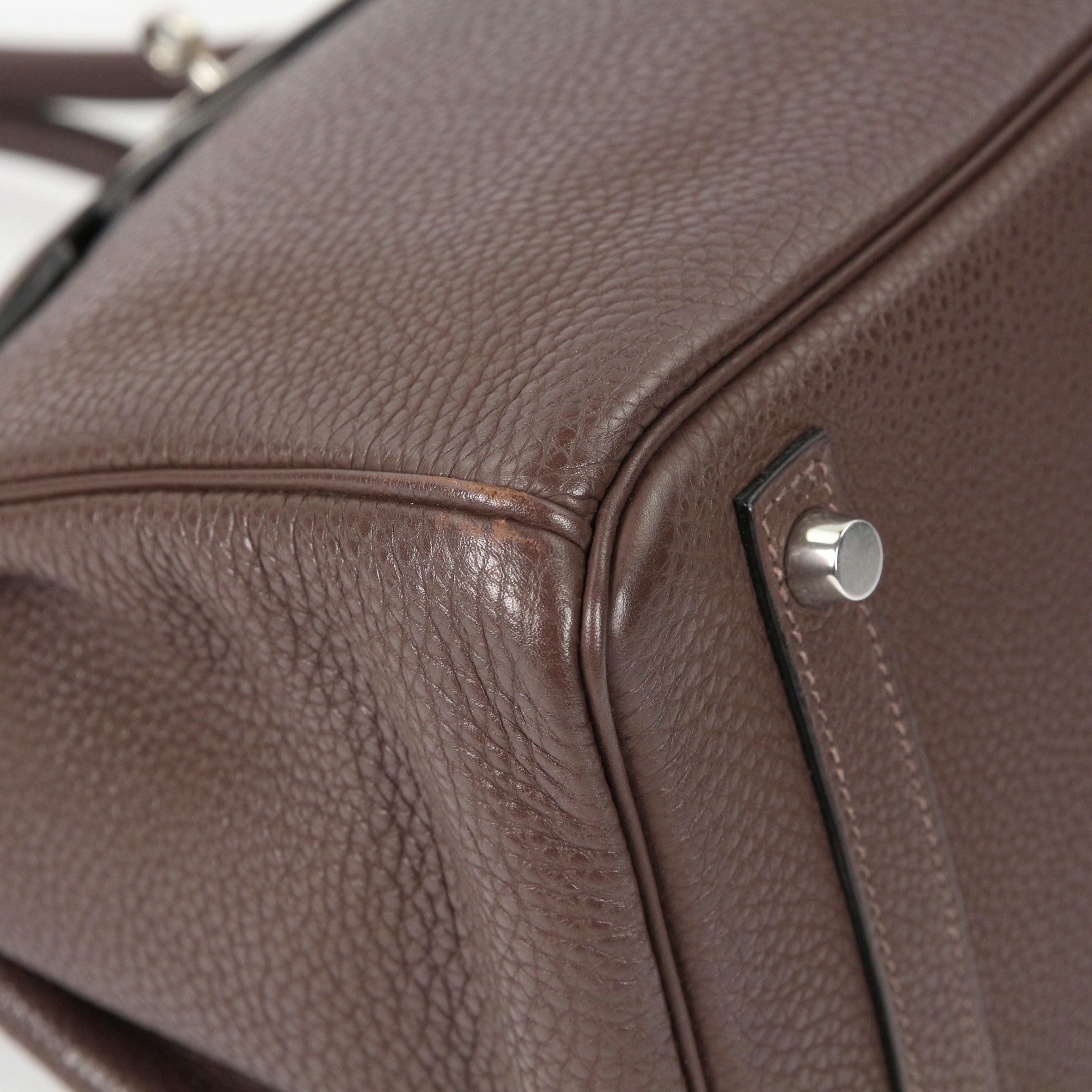 Hermès Birkin 30 leather handbag For Sale 14