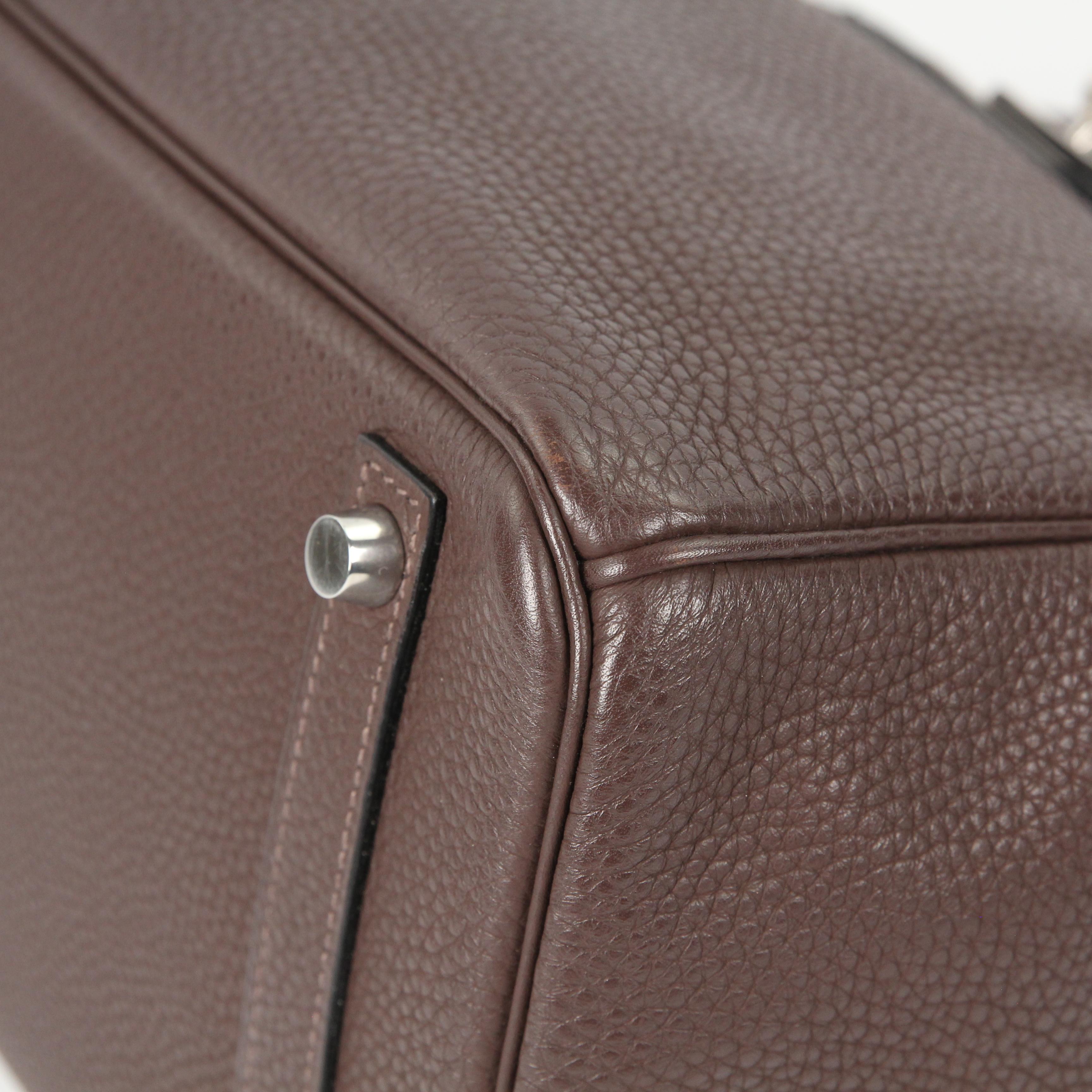 Hermès Birkin 30 leather handbag For Sale 15