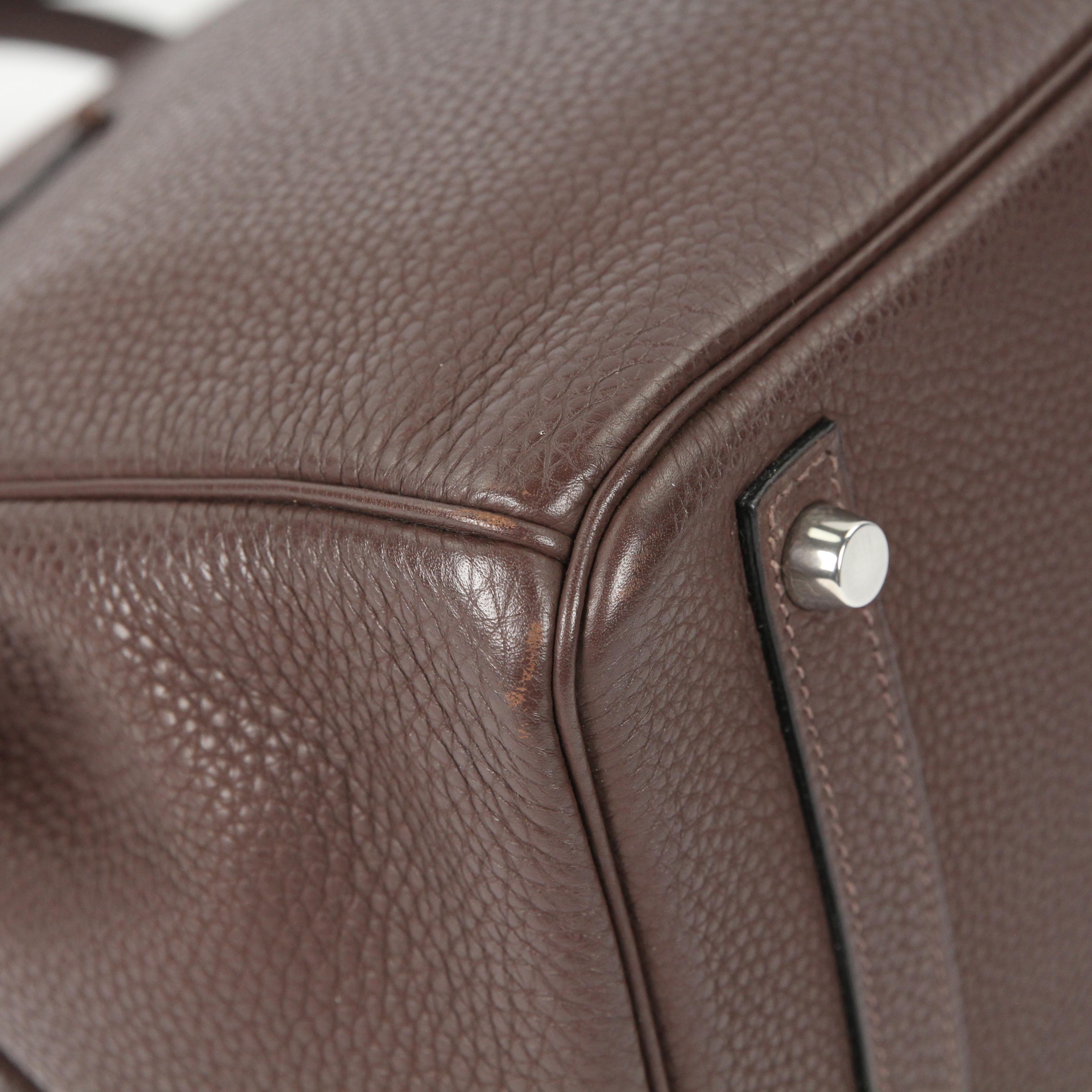 Hermès Birkin 30 leather handbag For Sale 16
