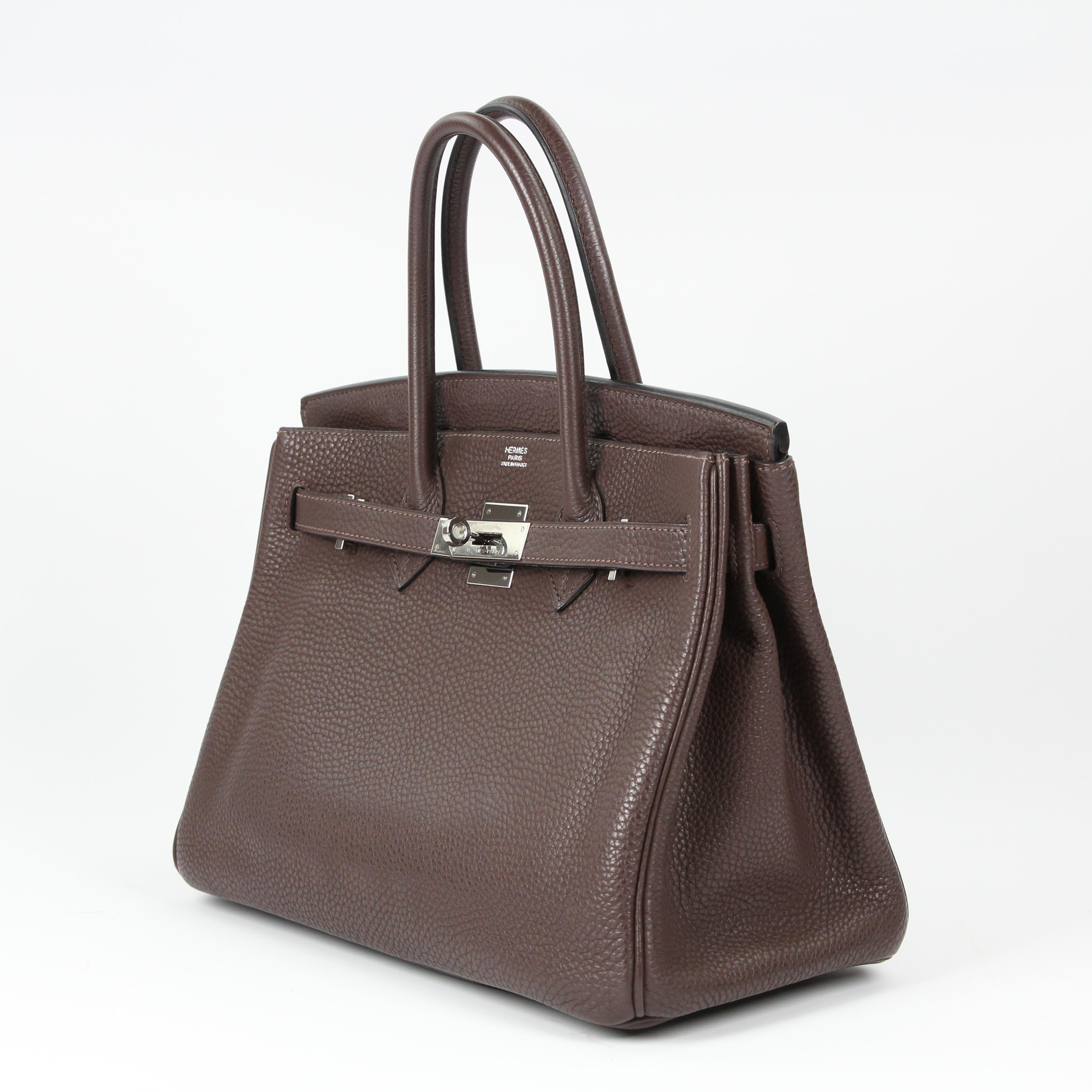 Hermès Birkin 30 leather handbag In Excellent Condition For Sale In Rīga, LV