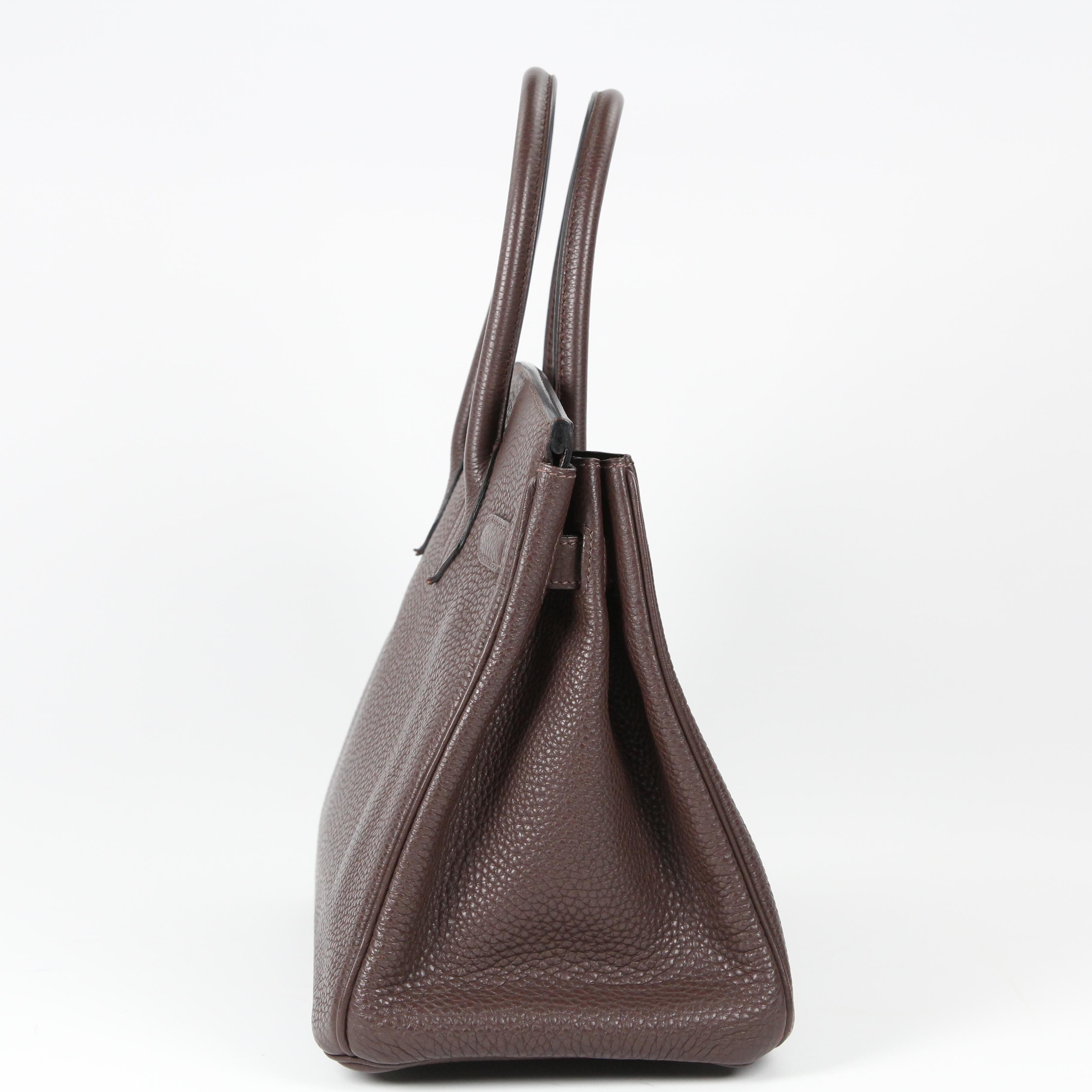 Hermès Birkin 30 leather handbag For Sale 2