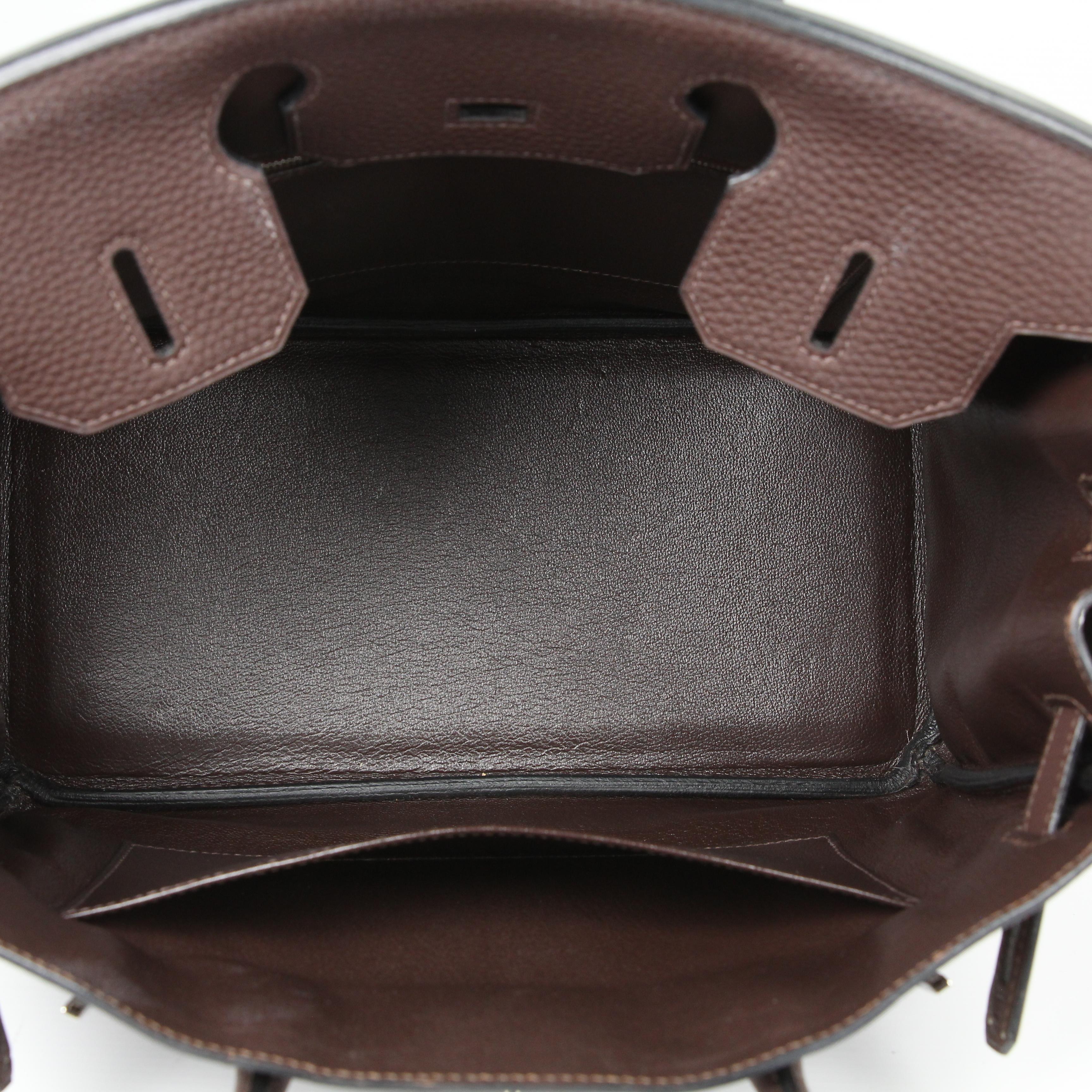 Hermès Birkin 30 leather handbag For Sale 3