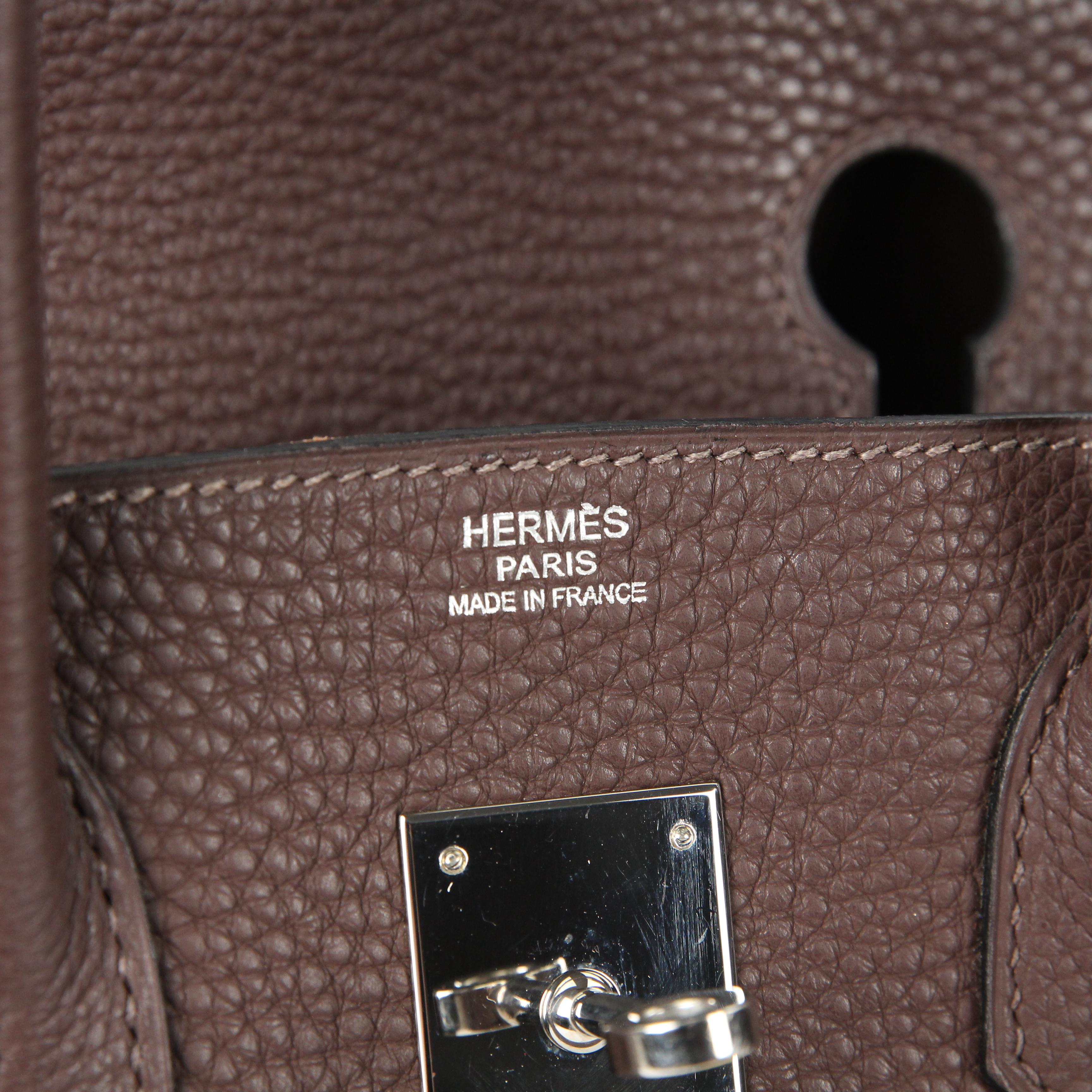 Hermès Birkin 30 leather handbag For Sale 4