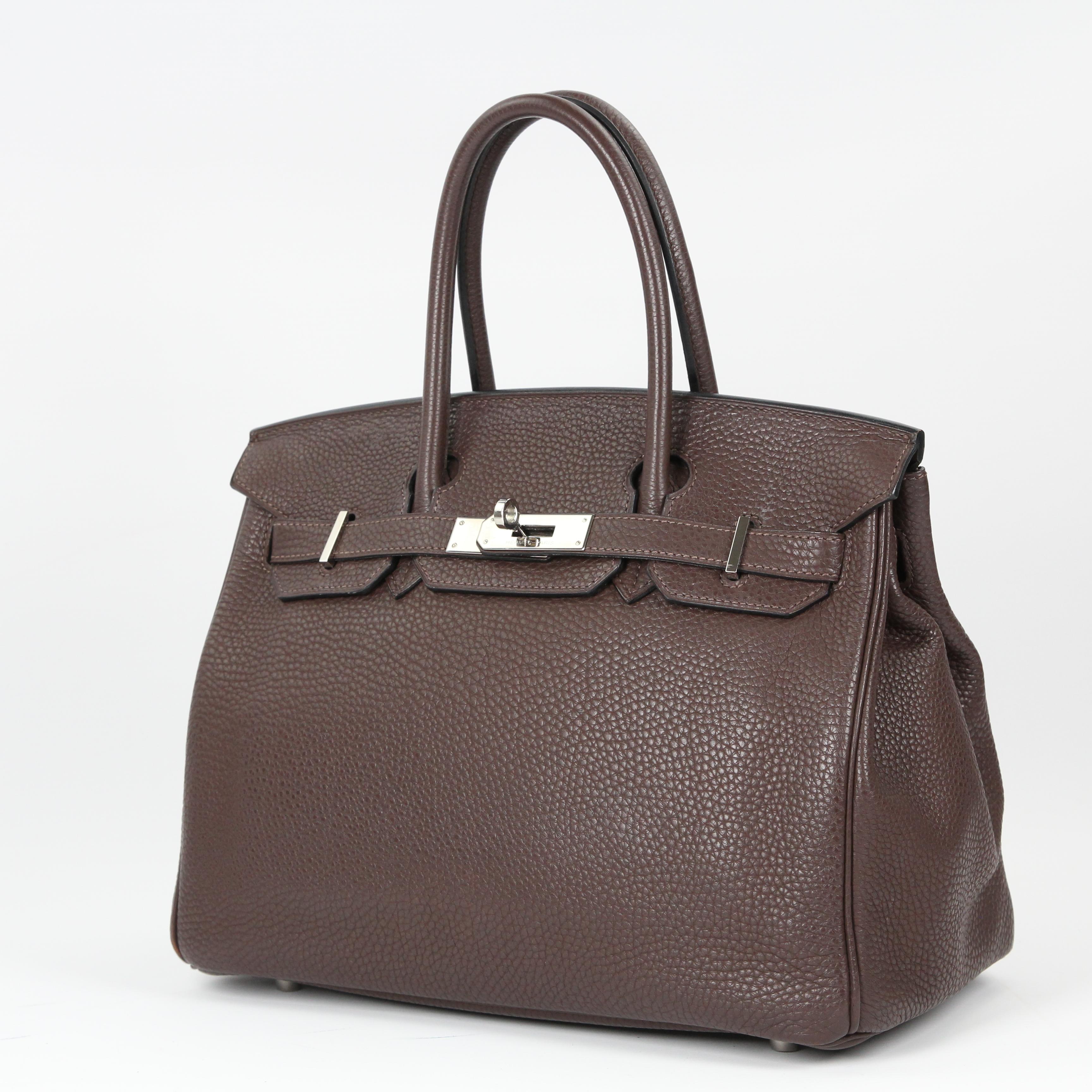 Hermès Birkin 30 leather handbag For Sale 5