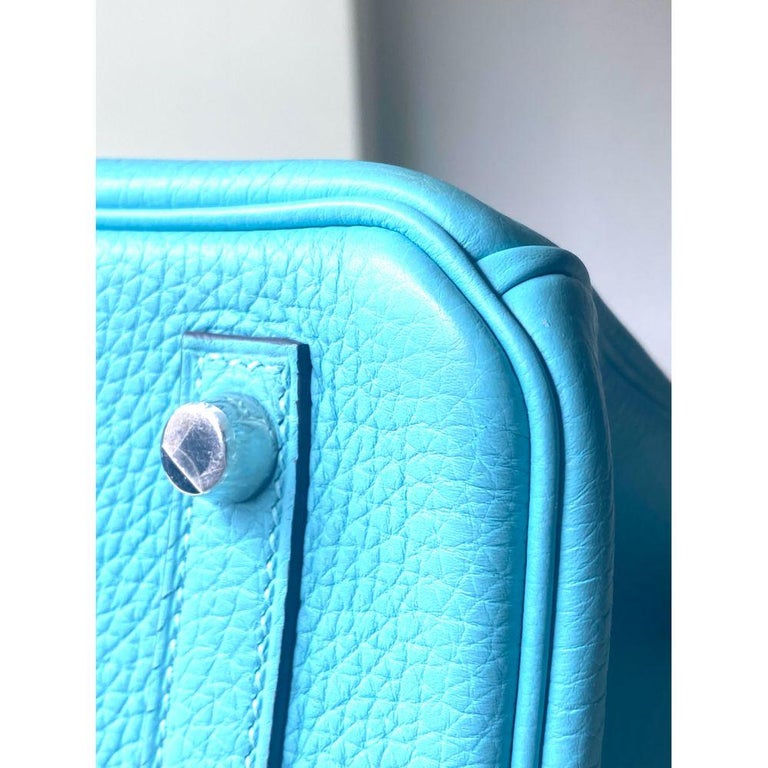 Hermès Birkin 30 Light blue Leather ref.233469 - Joli Closet