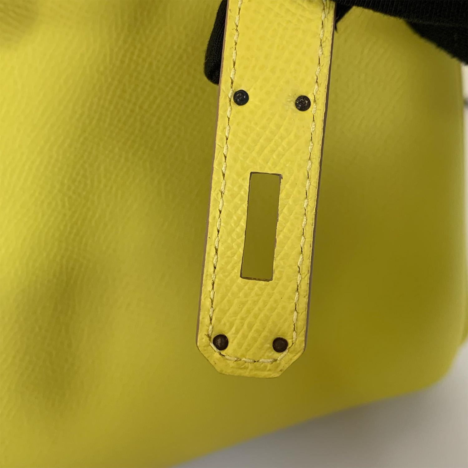 Hermes Birkin 30 Lime Epsom Leather Gold Hardware For Sale 4