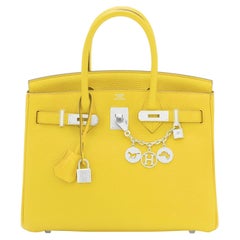 Hermes Birkin 30 Lime Fluo Yellow Bag RARE U Stamp, 2022 