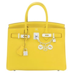 Hermes Birkin 30 Lime Fluo Yellow Bag RARE U Stamp, 2022