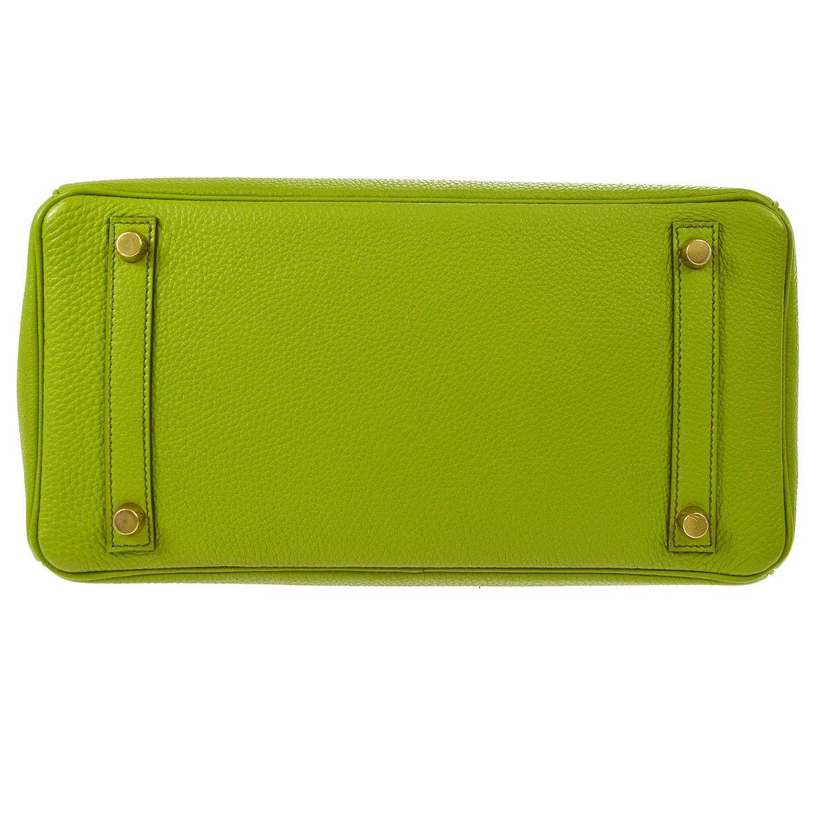 hermes lime green bag
