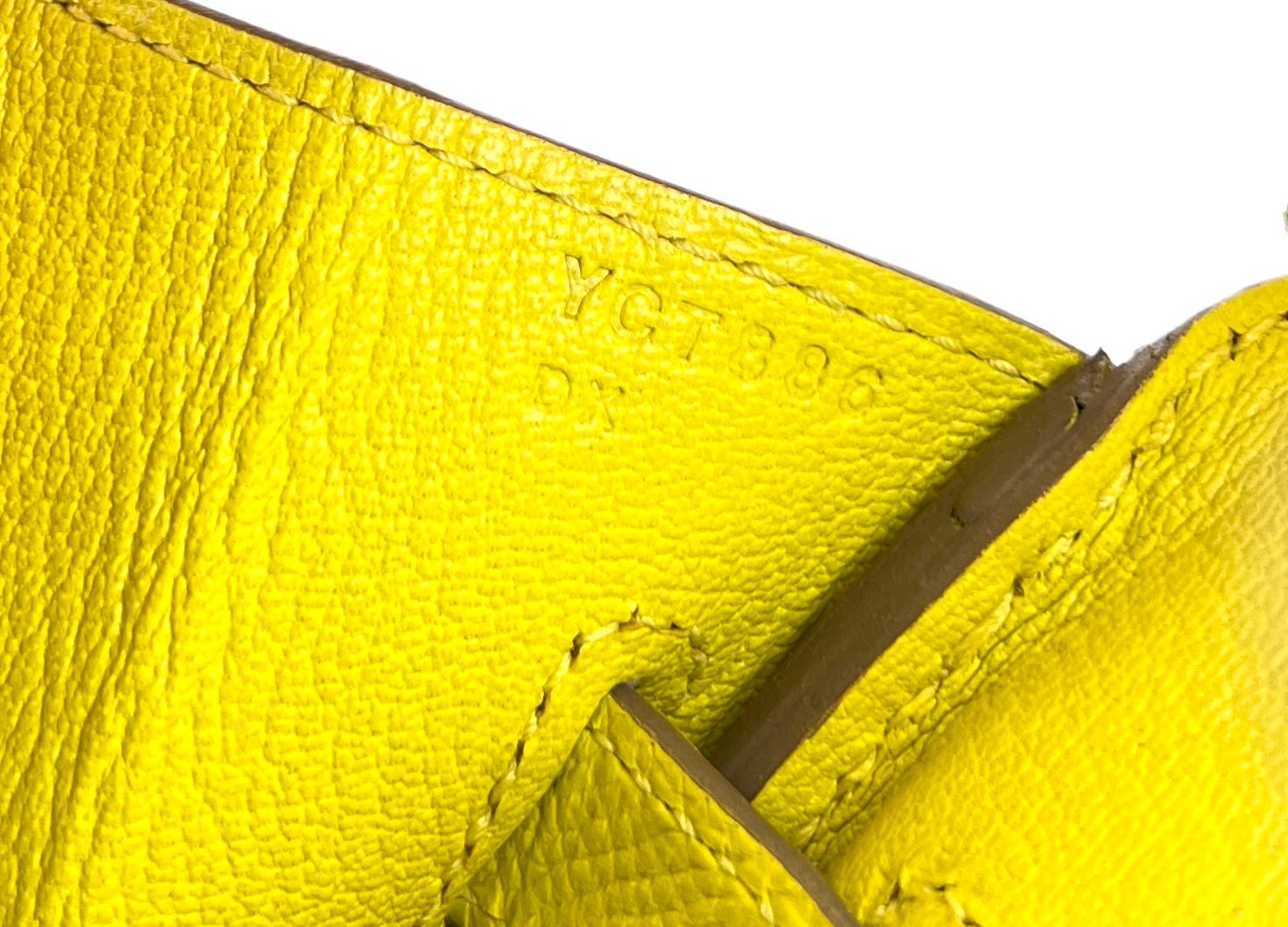 Hermes Birkin 30 Lime Yellow Epsom Leather Gold Hardware 2020 at ...