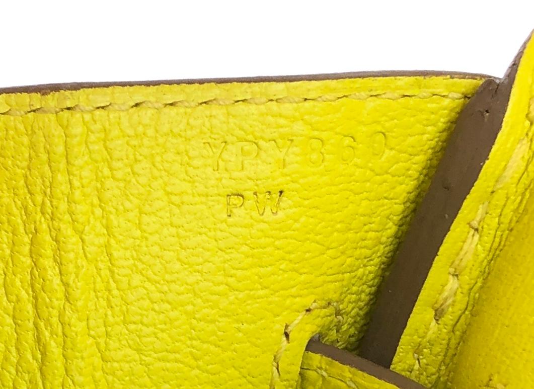 Hermes Birkin 30 Lime Yellow Epsom Leather Gold Hardware 2020 1