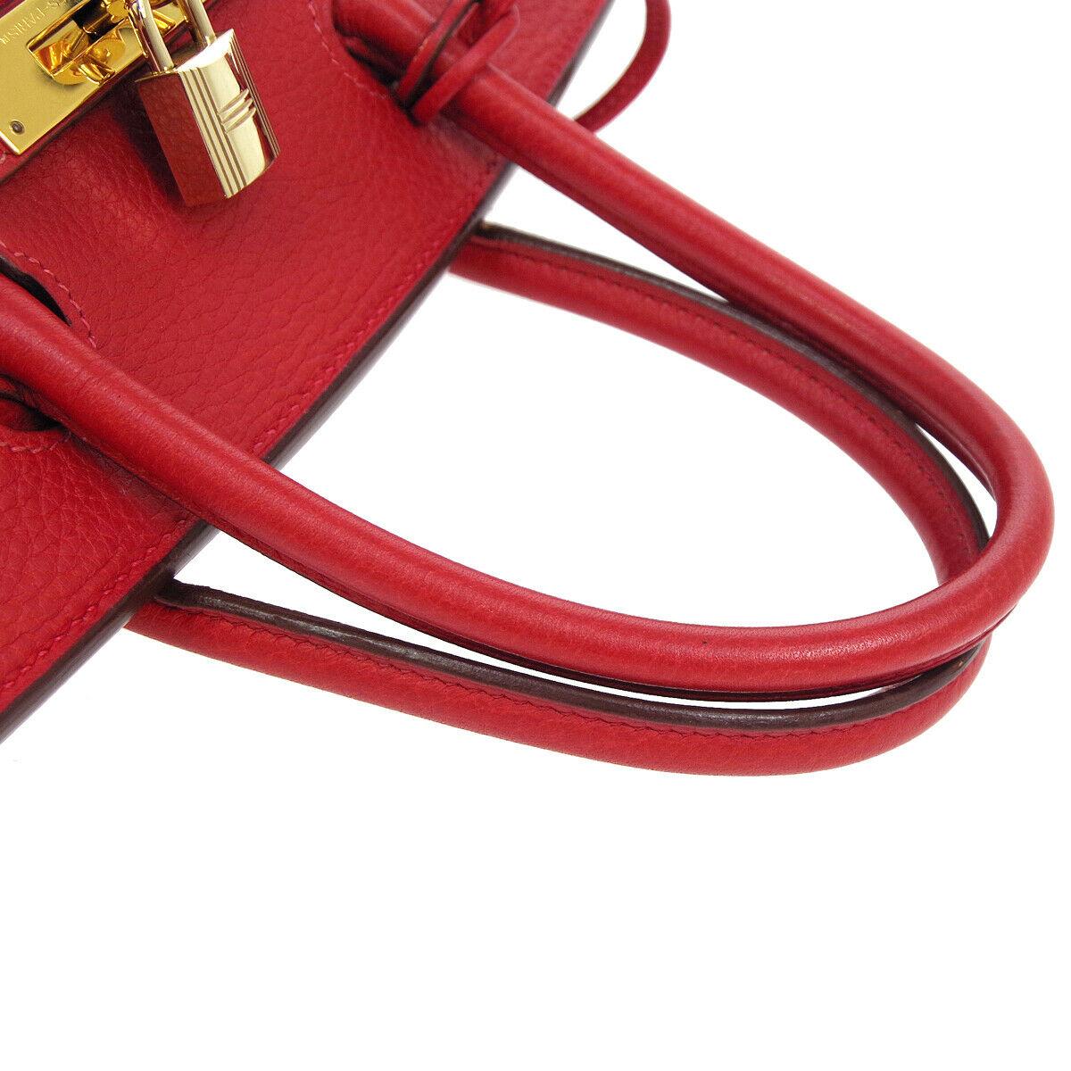 Hermes Birkin 30 Lipstick Red Leather Gold Top Handle Satchel Tote Bag

Leather
Gold tone hardware
Leather lining
Date code present
Made in France
Handle drop 3.5