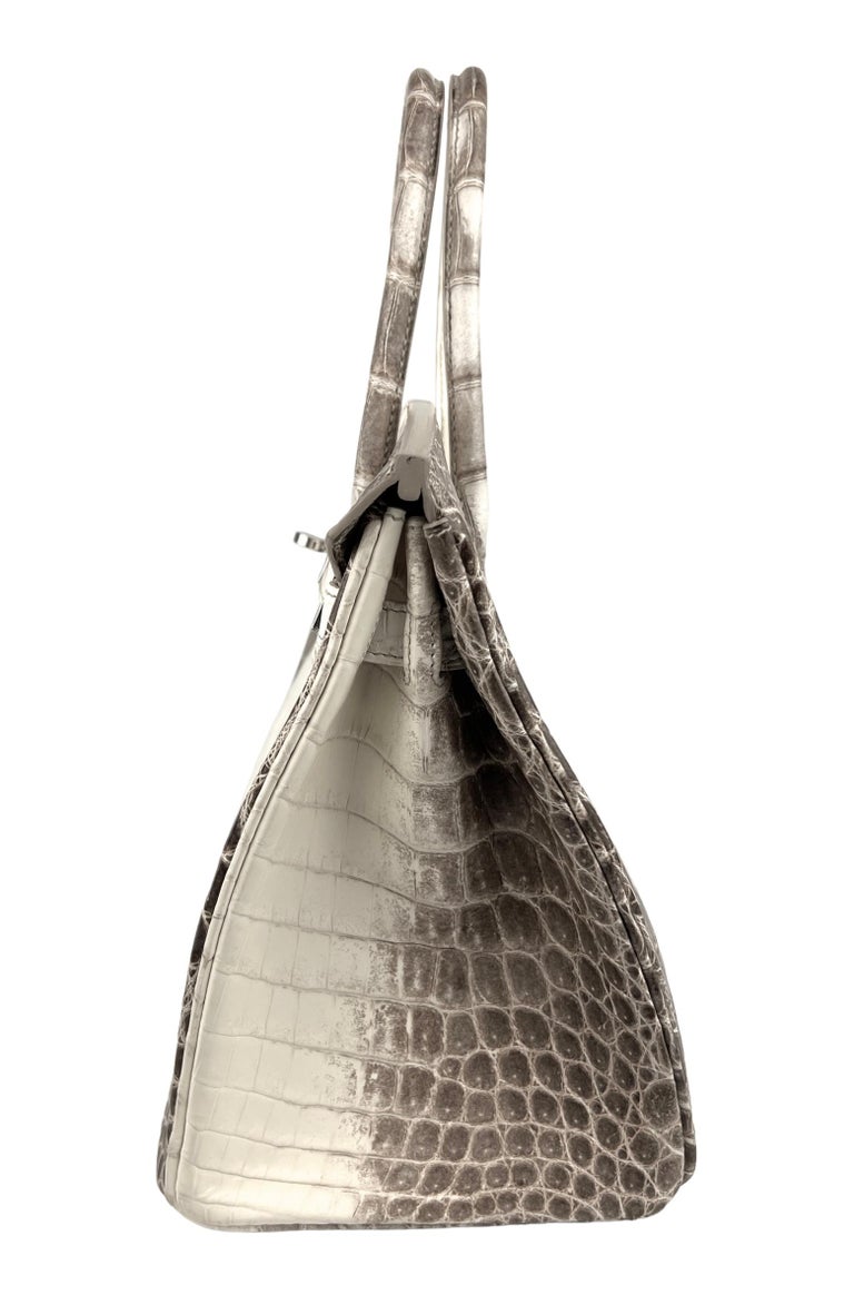 Hermes Birkin 30 Himalaya Niloticus Crocodile Diamond Encrusted Hardware