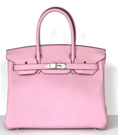 Hermès Birkin 30 Mauve Sylvestre Clemence Palladium Hardware