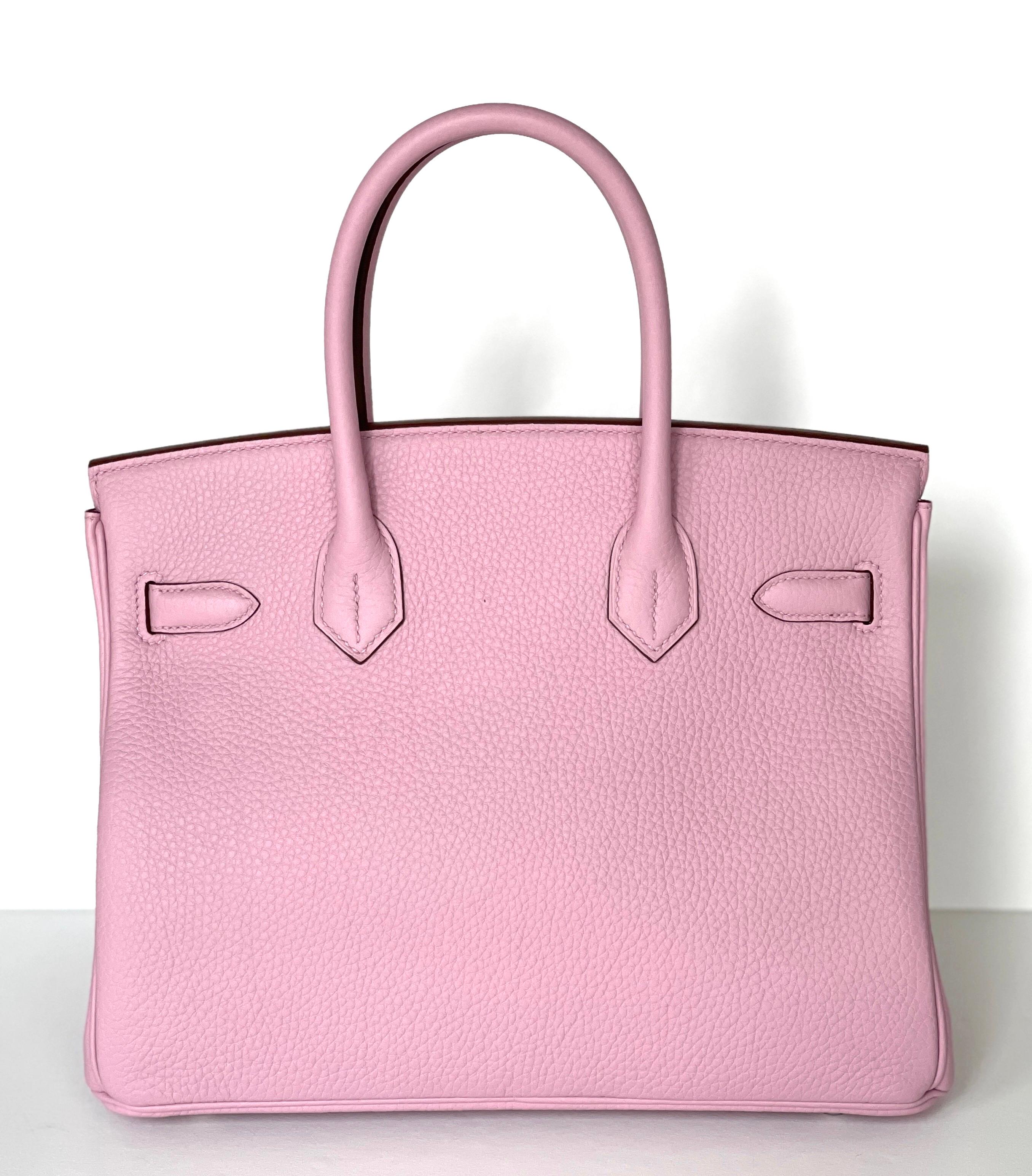 Hermès Birkin 30 Mauve Sylvestre Clemence Palladium Hardware In New Condition In West Chester, PA