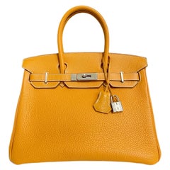 Hermes Birkin 30 Moutarde Senfgelb Palladium Hardware