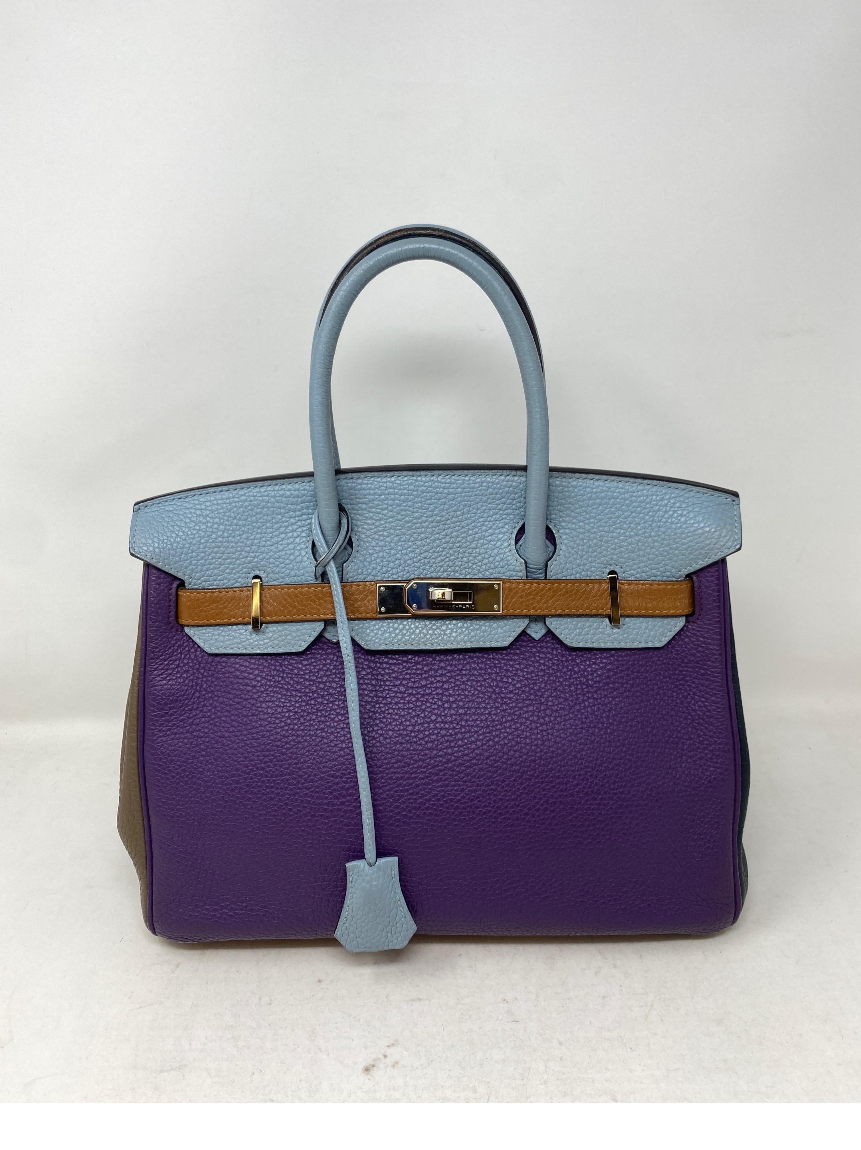 Hermes Birkin 30 Multi-color Bag 7