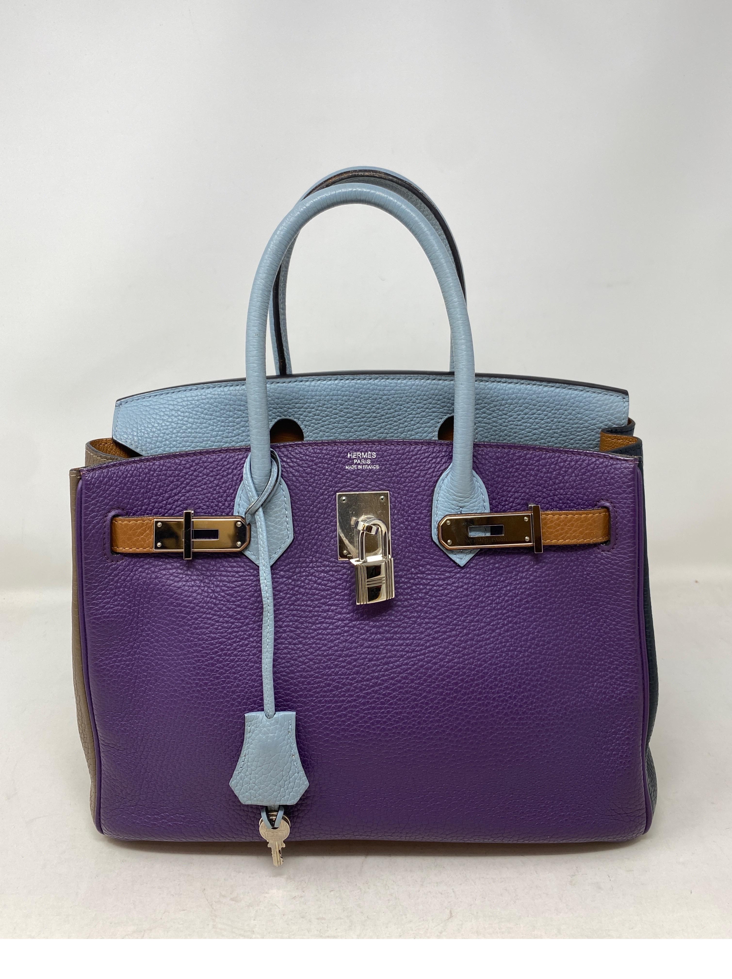 Hermes Birkin 30 Multi-color Bag 9