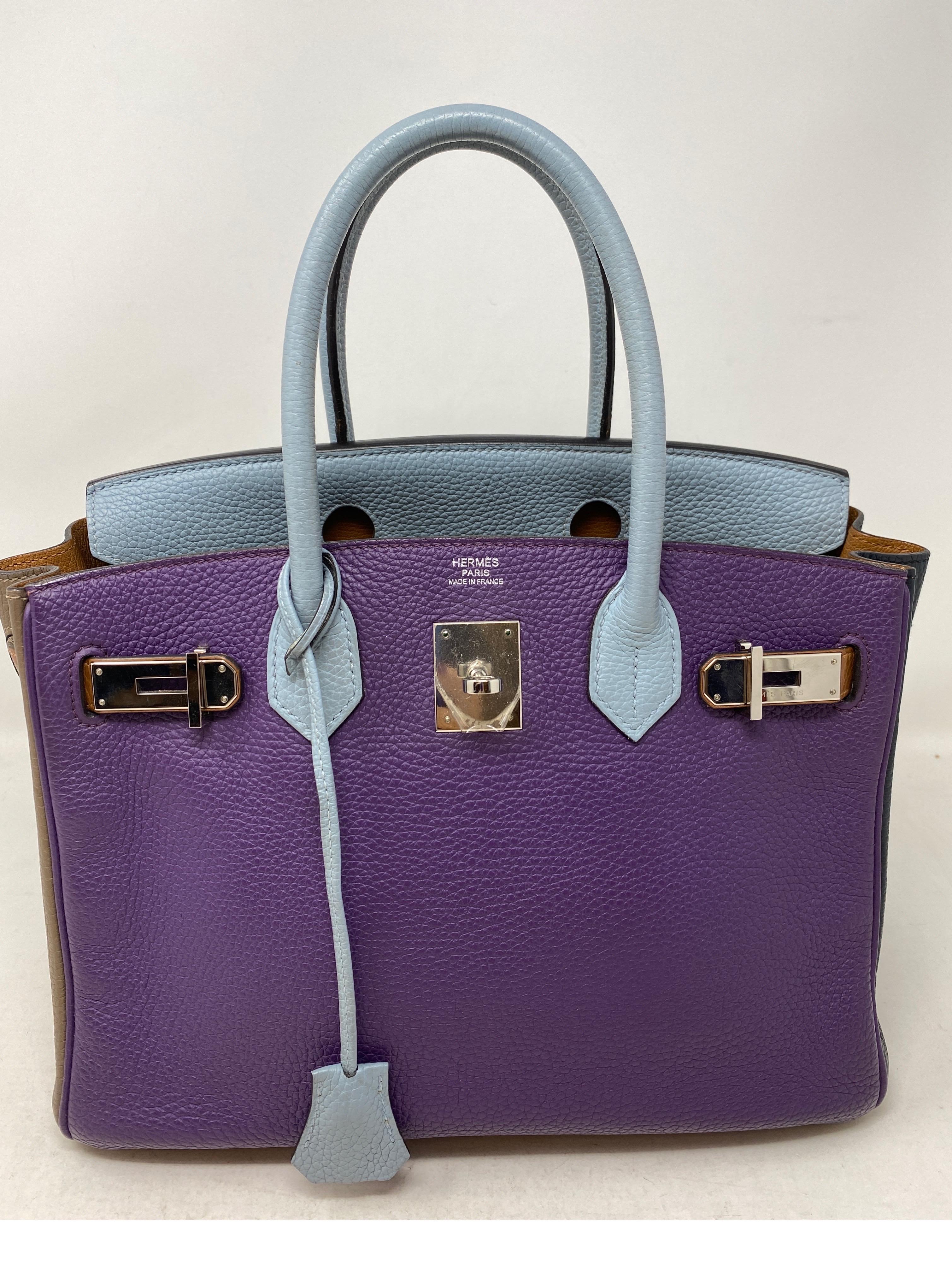Hermes Birkin 30 Multi-color Bag In Good Condition In Athens, GA