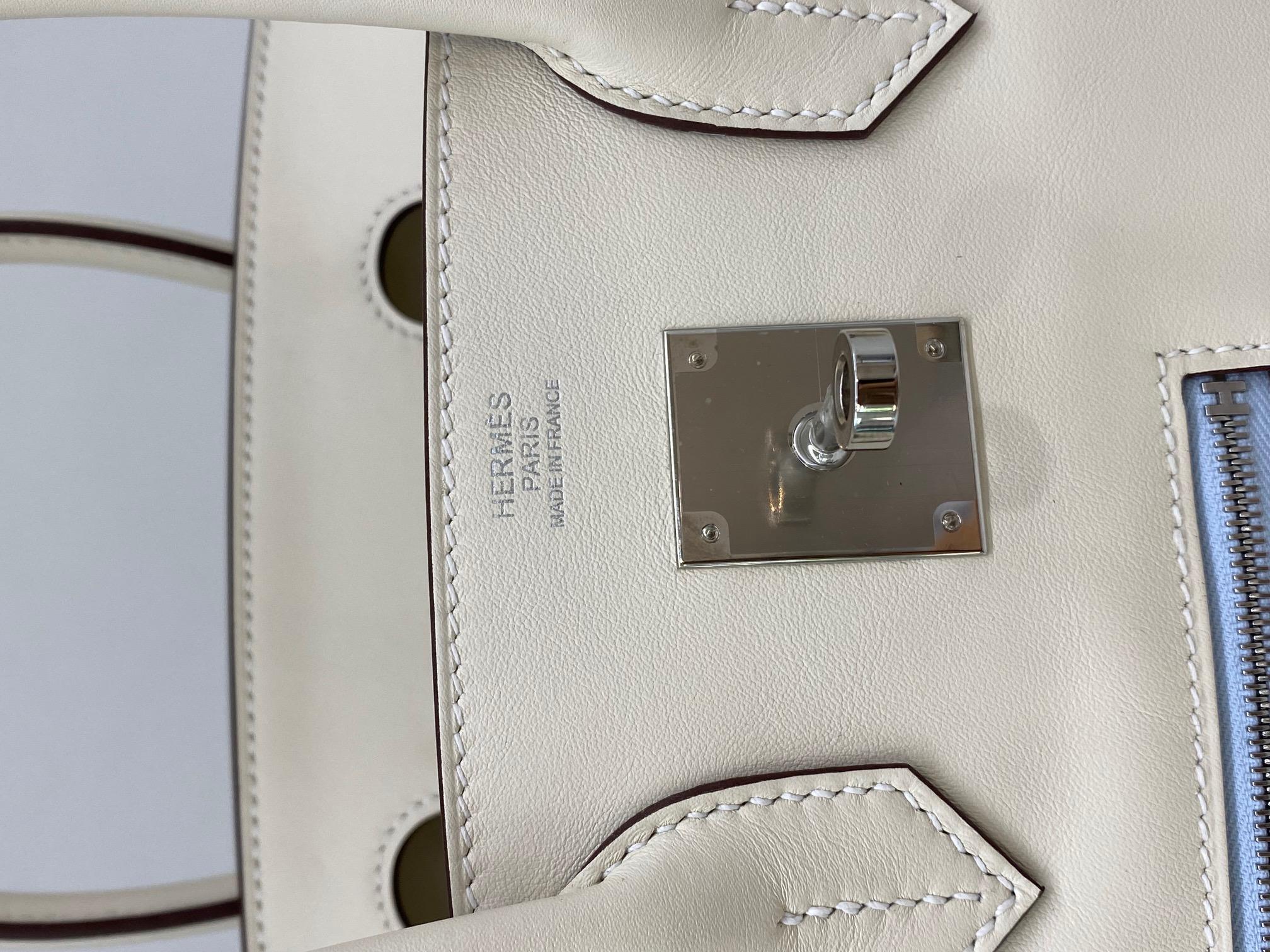Hermes Birkin 30 Nata Colourmatic PHW (Beige) im Angebot