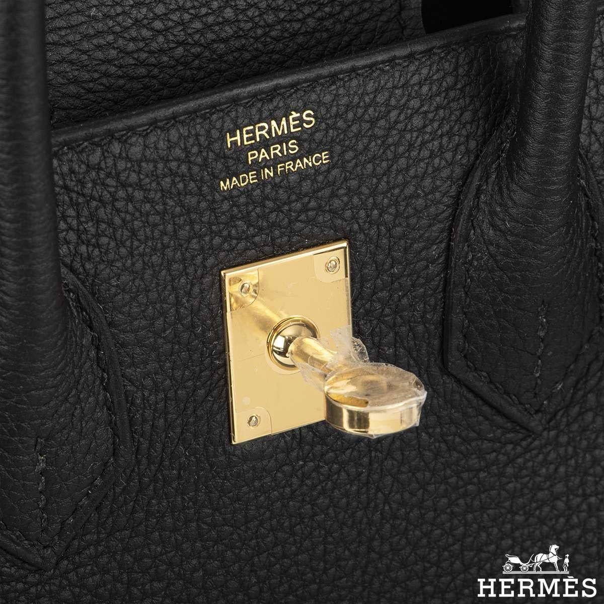Hermès Birkin 30 Noir Veau Togo GHW In New Condition In London, GB