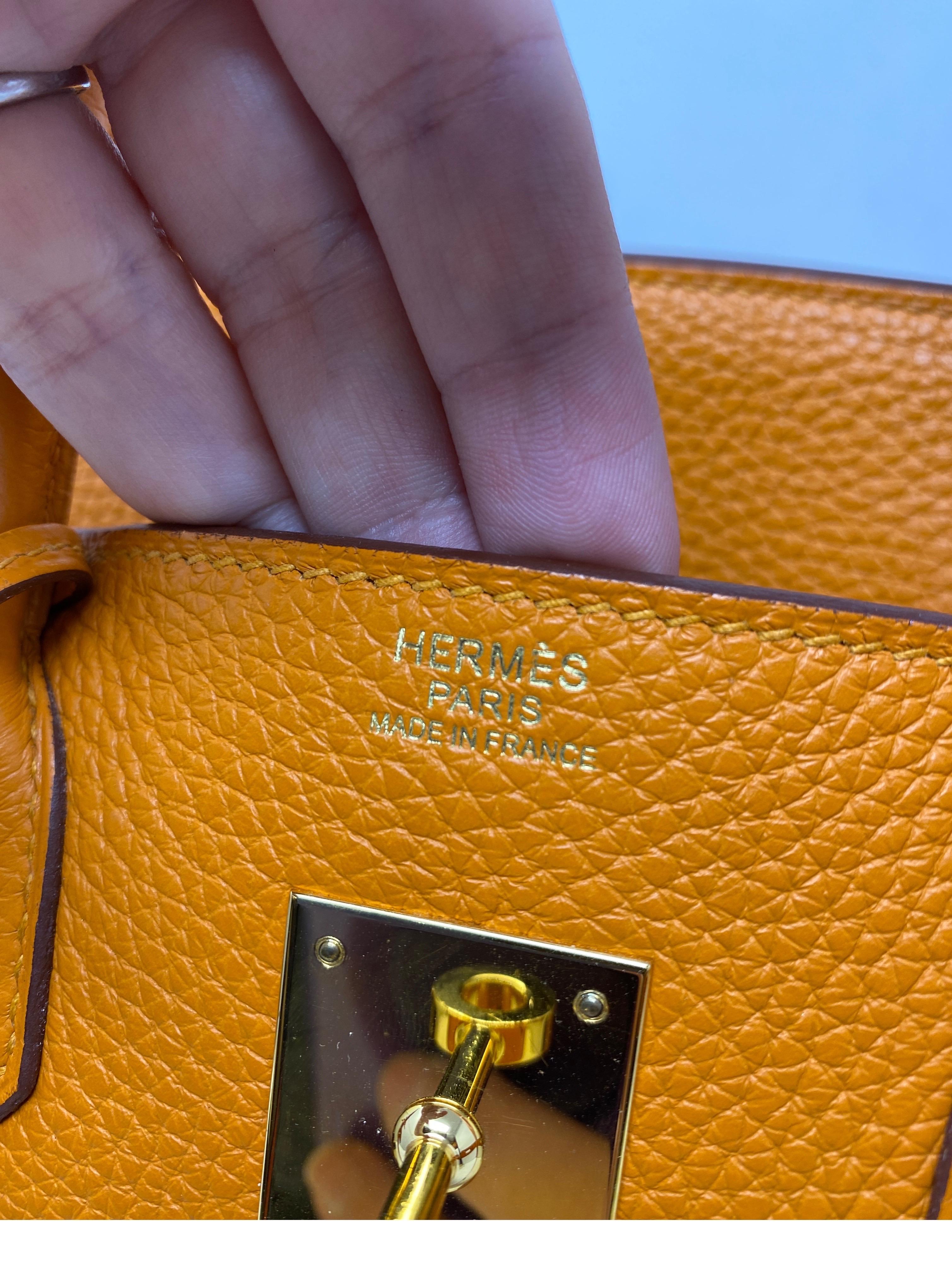 Hermes Birkin 30 Orange Bag 5