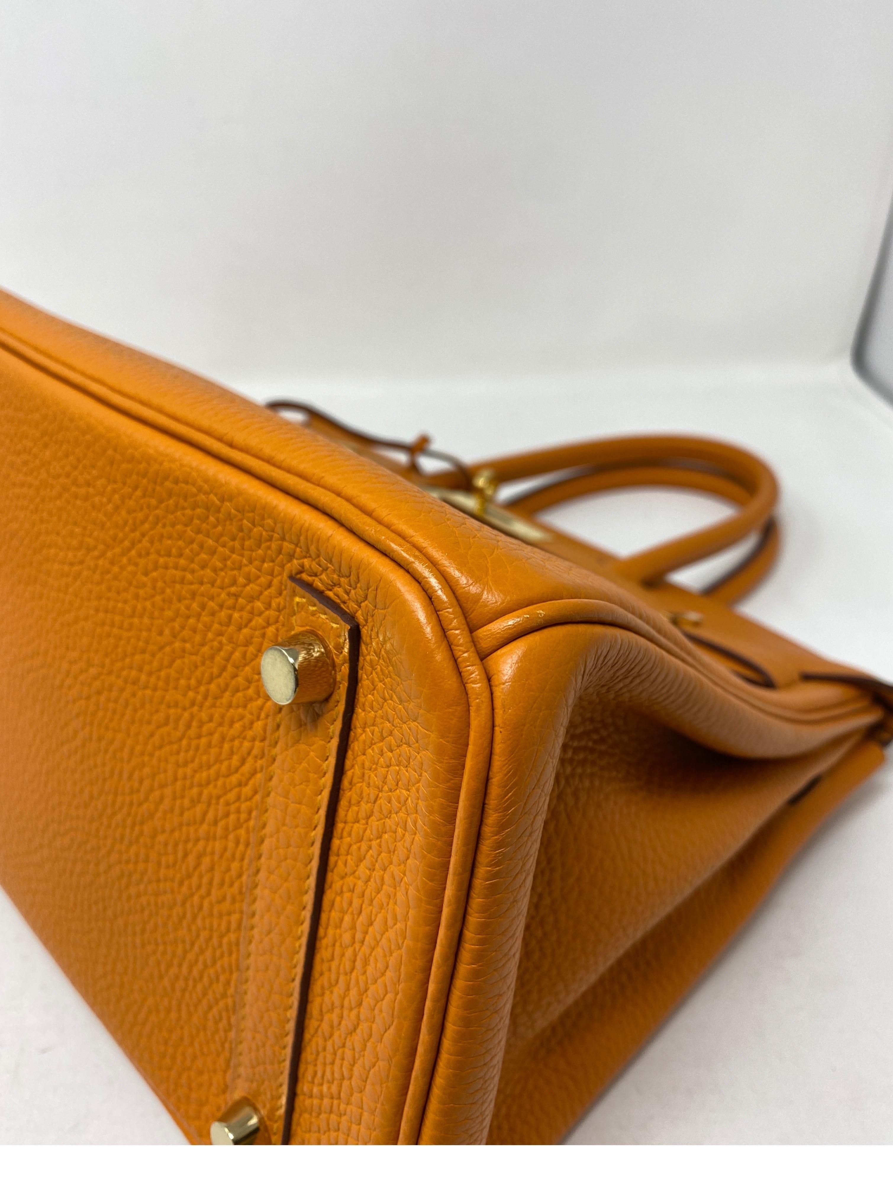 Women's or Men's Hermes Birkin 30 Orange Bag