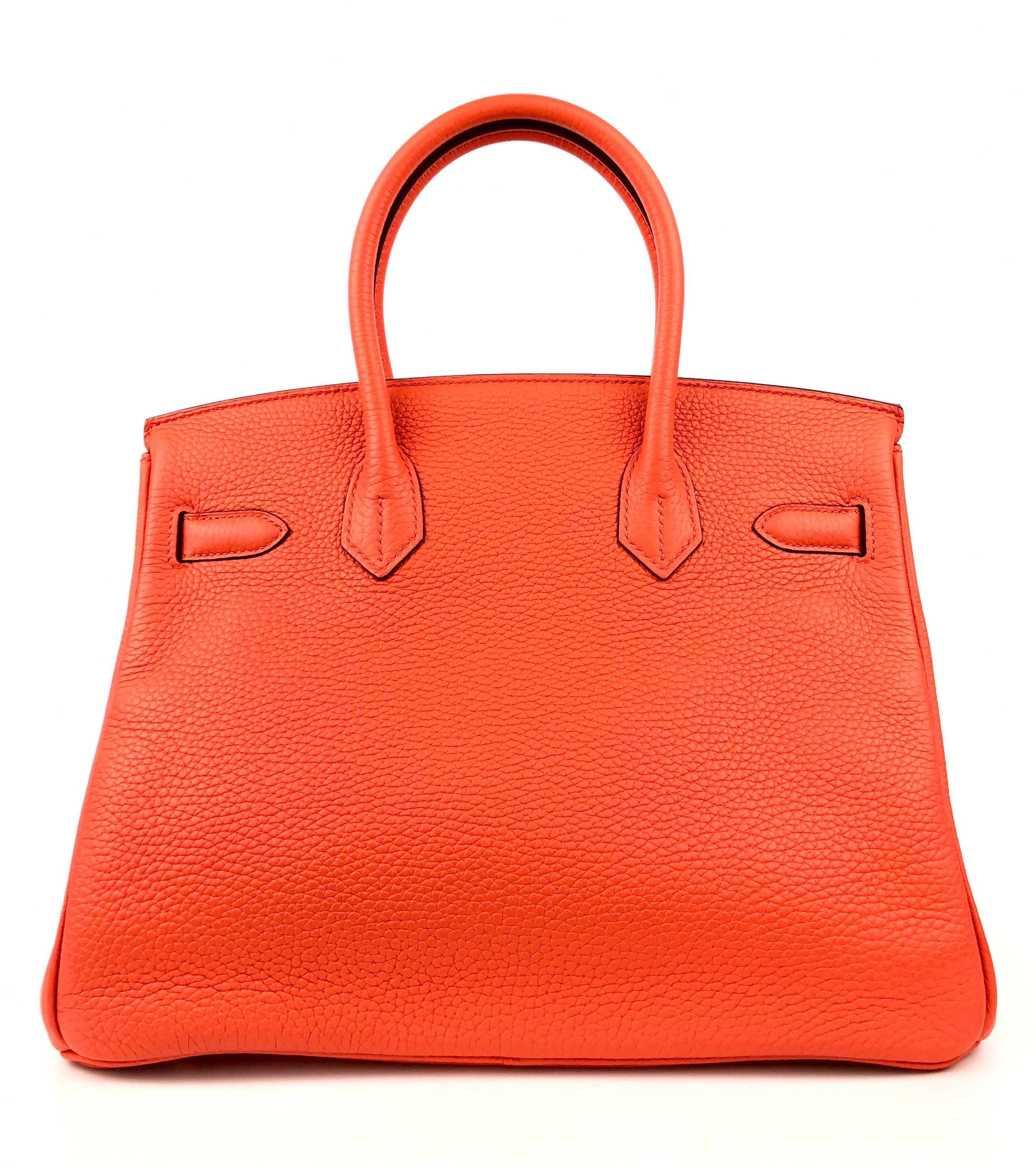 Stunning Hermes Birkin 30 Orange Feu complimented by Gold Hardware. Excellent Condition Plastic on Hardware, Excellent corners and Structure.

Shop with confidence from Lux Addicts LLC Authenticity Guaranteed!