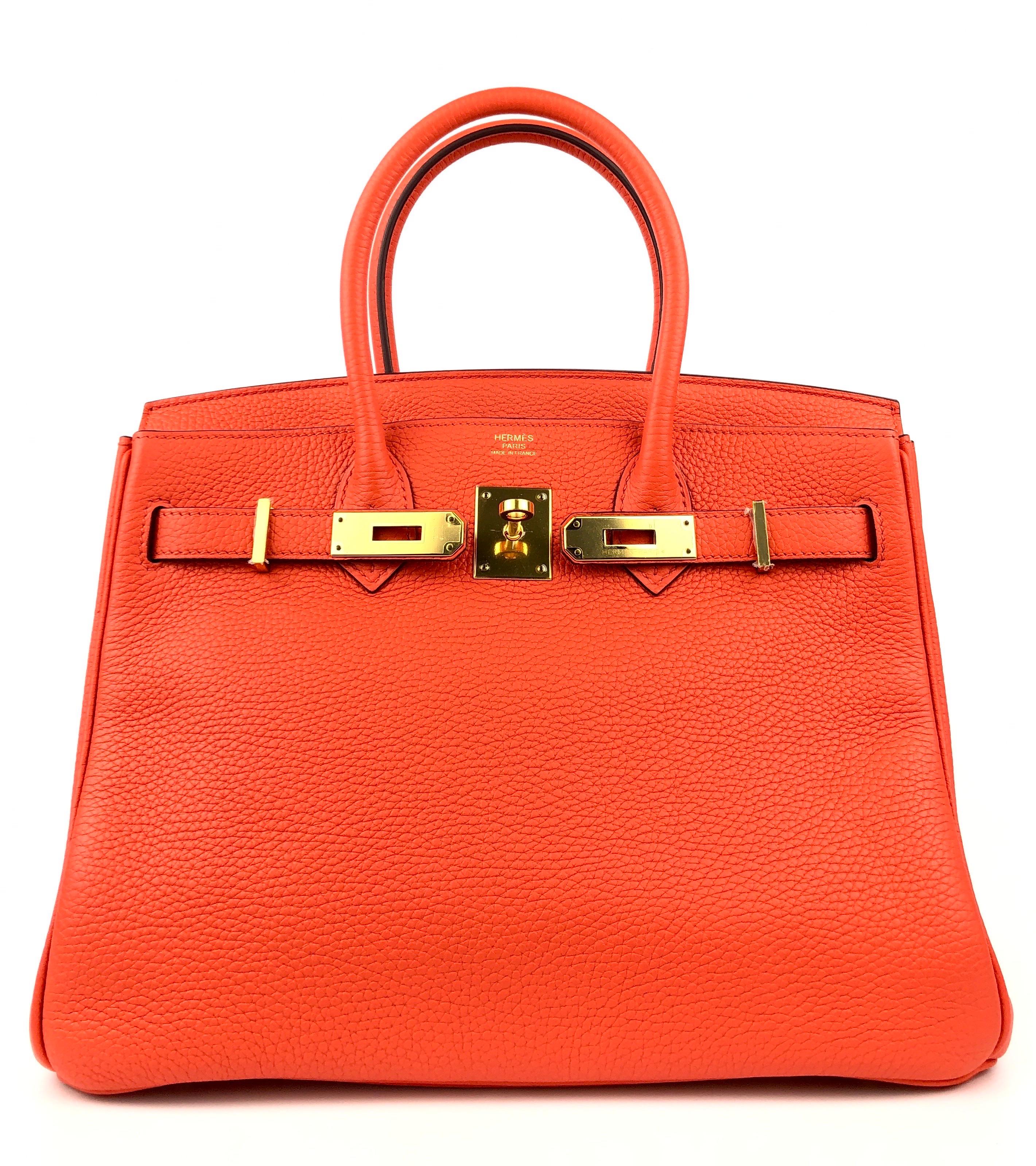Women's or Men's Hermes Birkin 30 Orange Feu