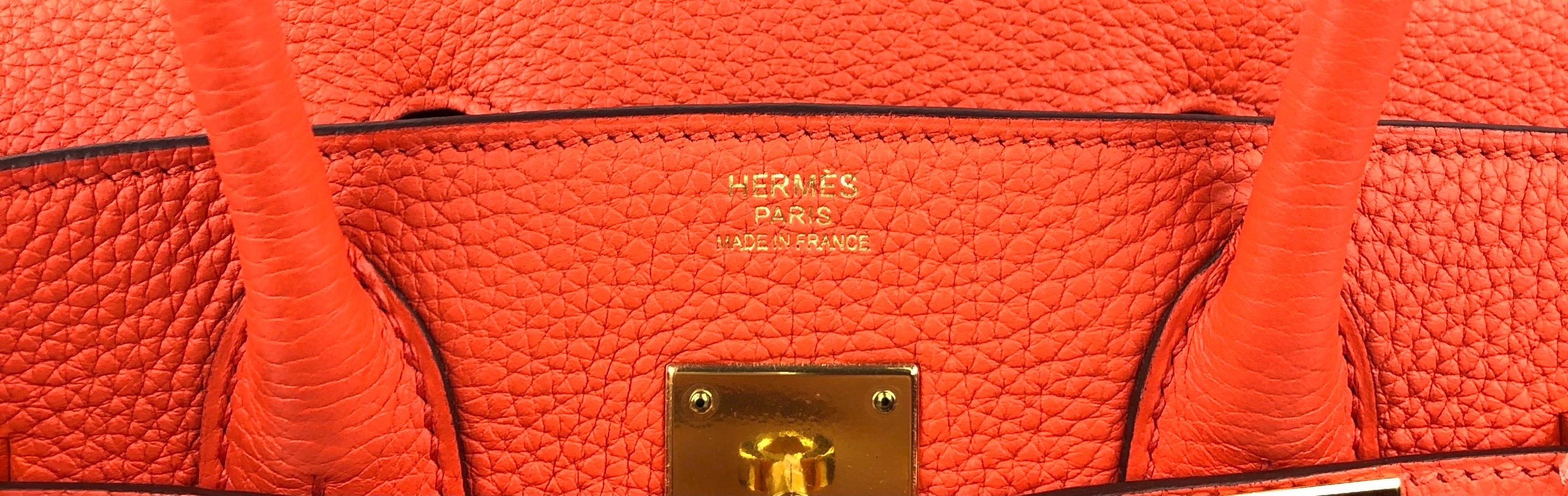 Hermes Birkin 30 Orange Feu 3