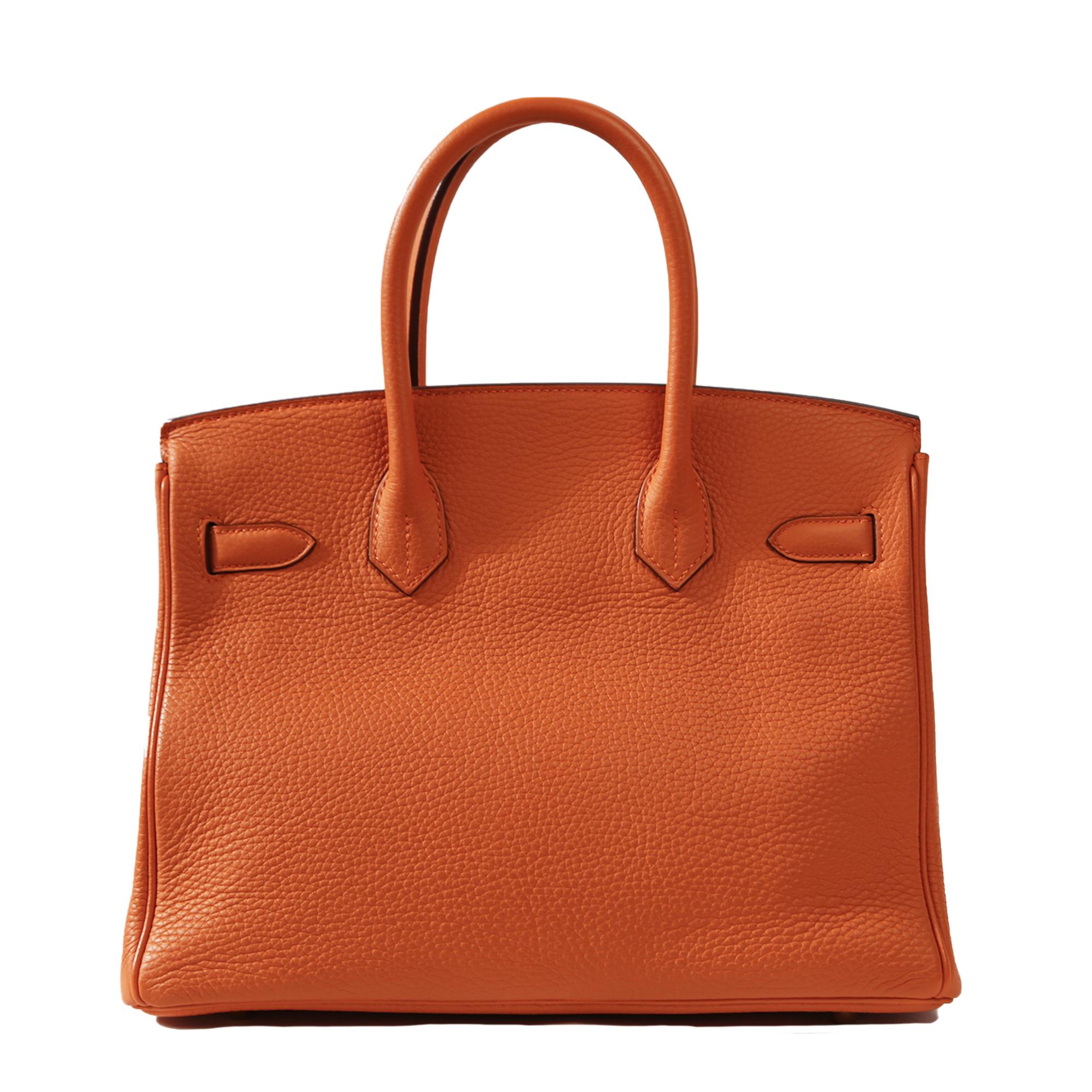 Hermès Birkin 30 Orange GHW In Excellent Condition In London, GB