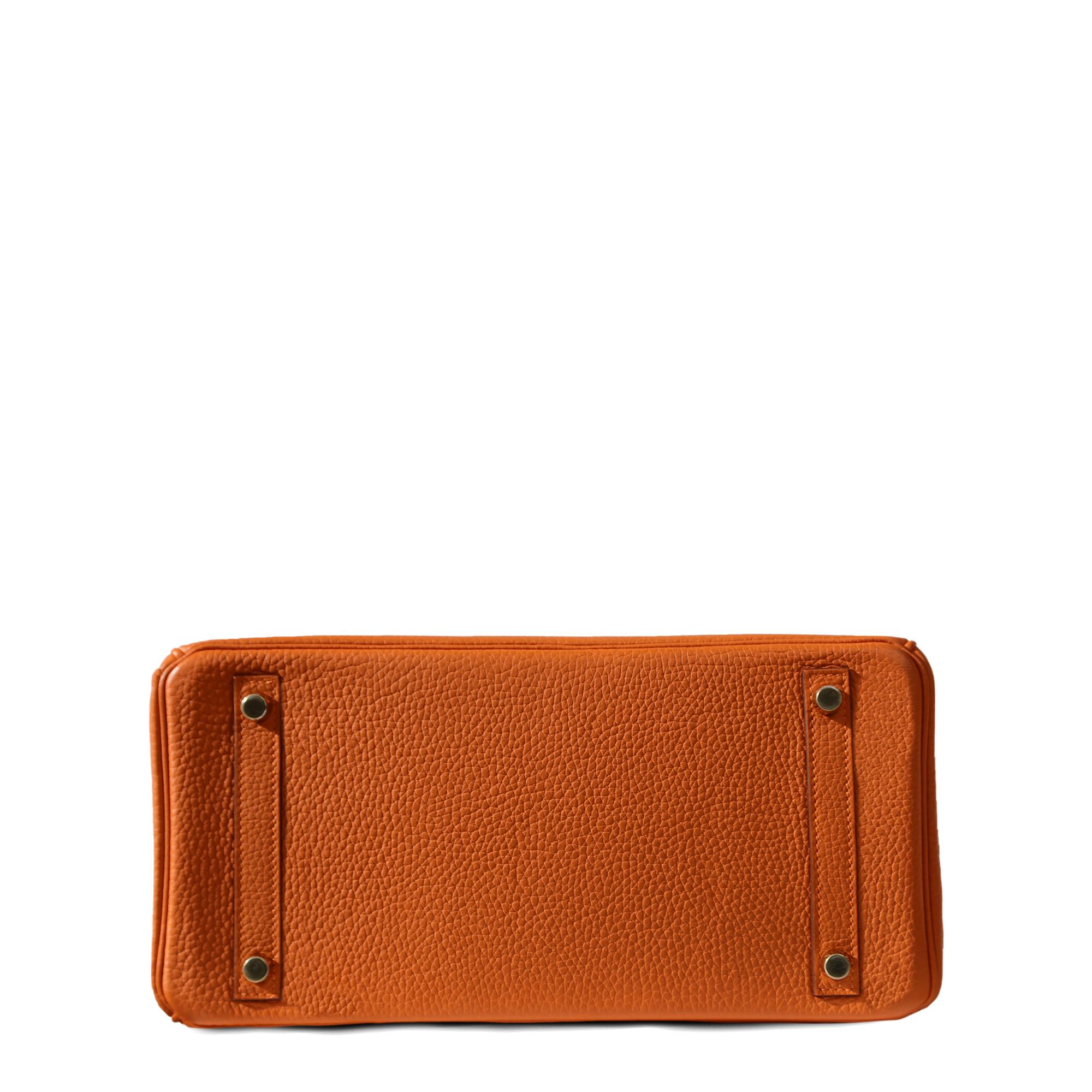 Women's or Men's Hermès Birkin 30 Orange GHW