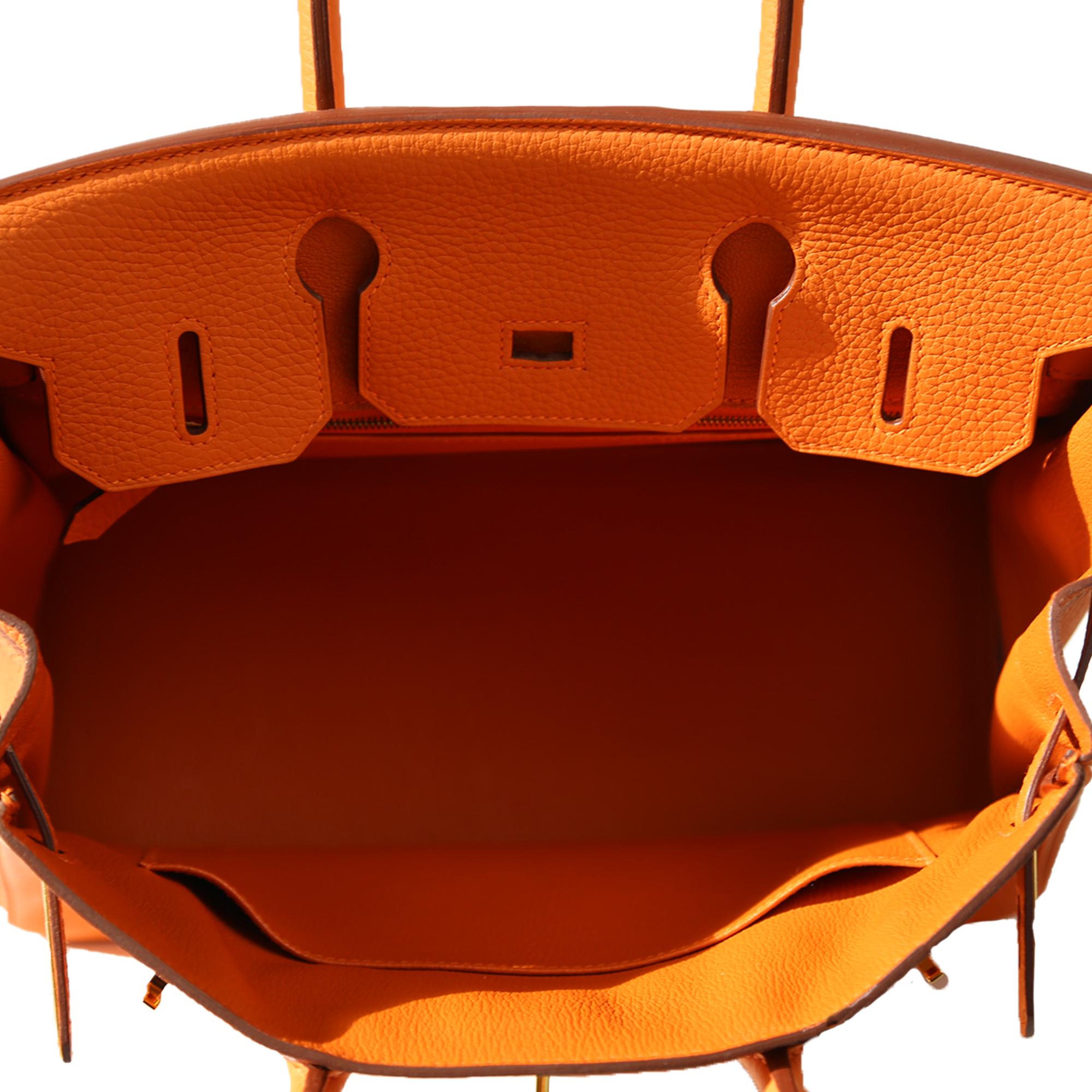 Hermès Birkin 30 Orange GHW 1
