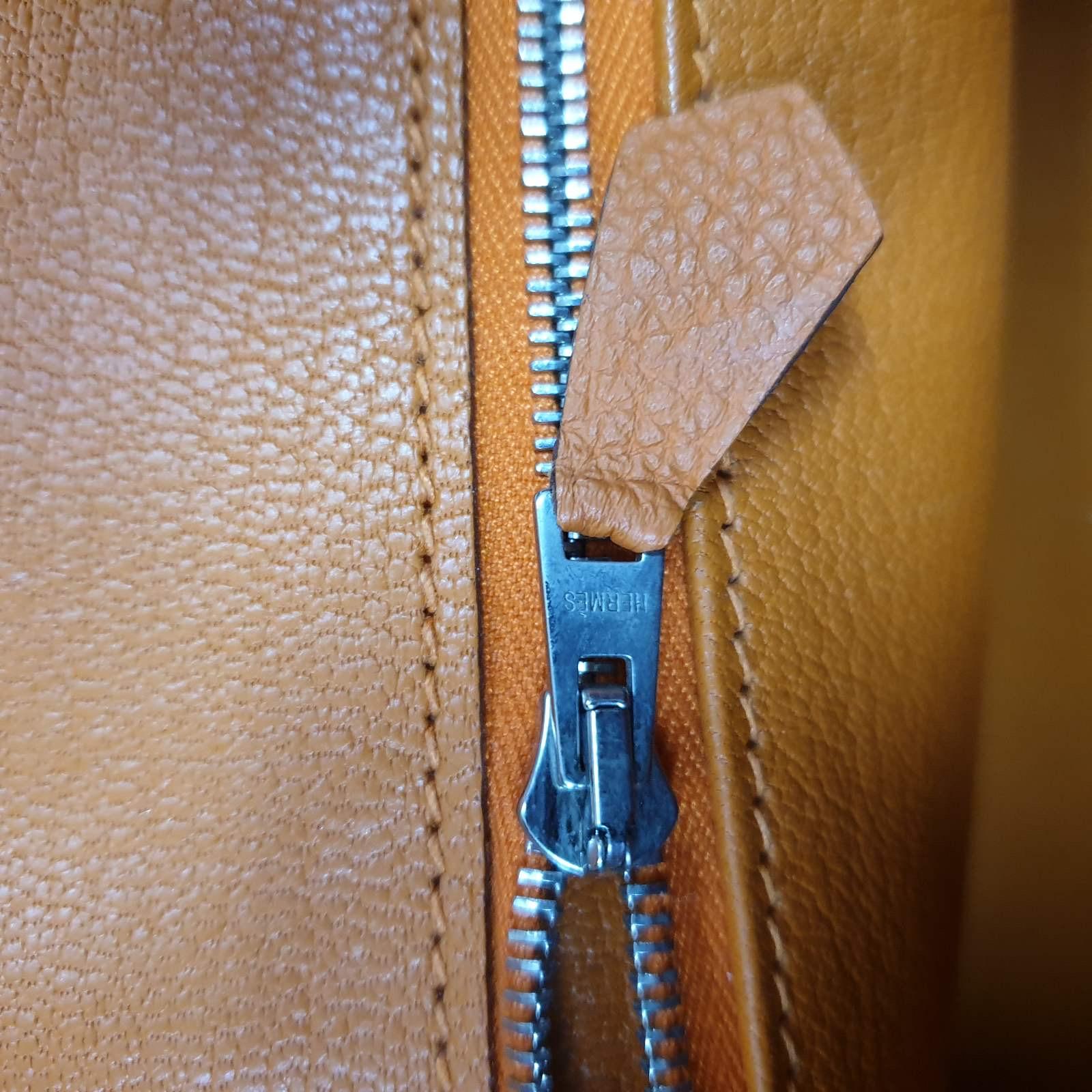 Hermès Birkin 30 Orange Leather Handbag 11